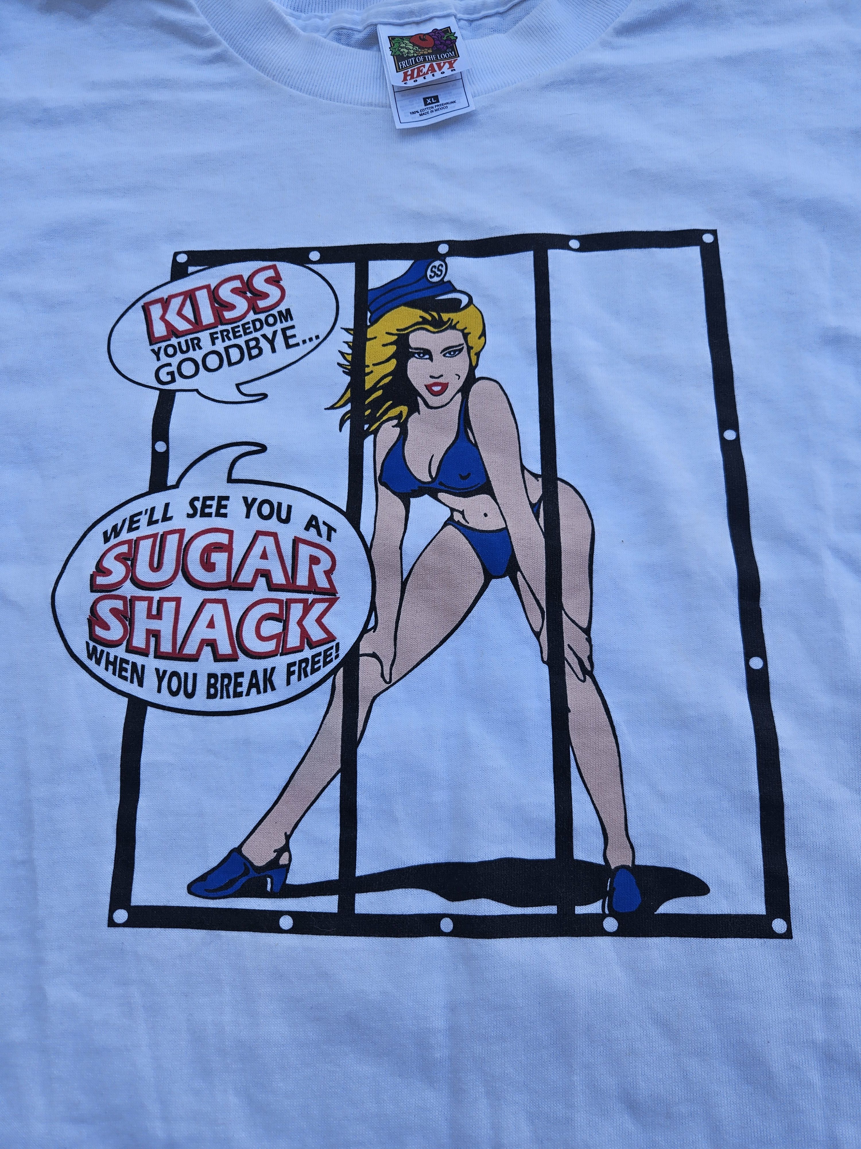 Fruit Of The Loom Sugar Shack Gentleman's Club Lake Geneve WI Vintage Tee Size US XL / EU 56 / 4 - 3 Thumbnail