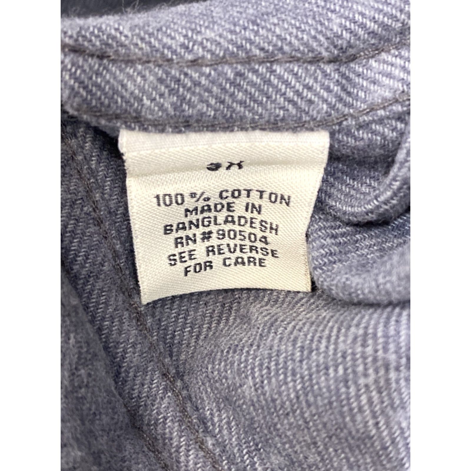 Vintage Eq Equilibrio Shirt Button Front Mens 3XL Gray Long Sleeve Solid Pocket Button-Up Collar Spread 100% Cotton NWT Regular Size US XXL / EU 58 / 5 - 5 Thumbnail