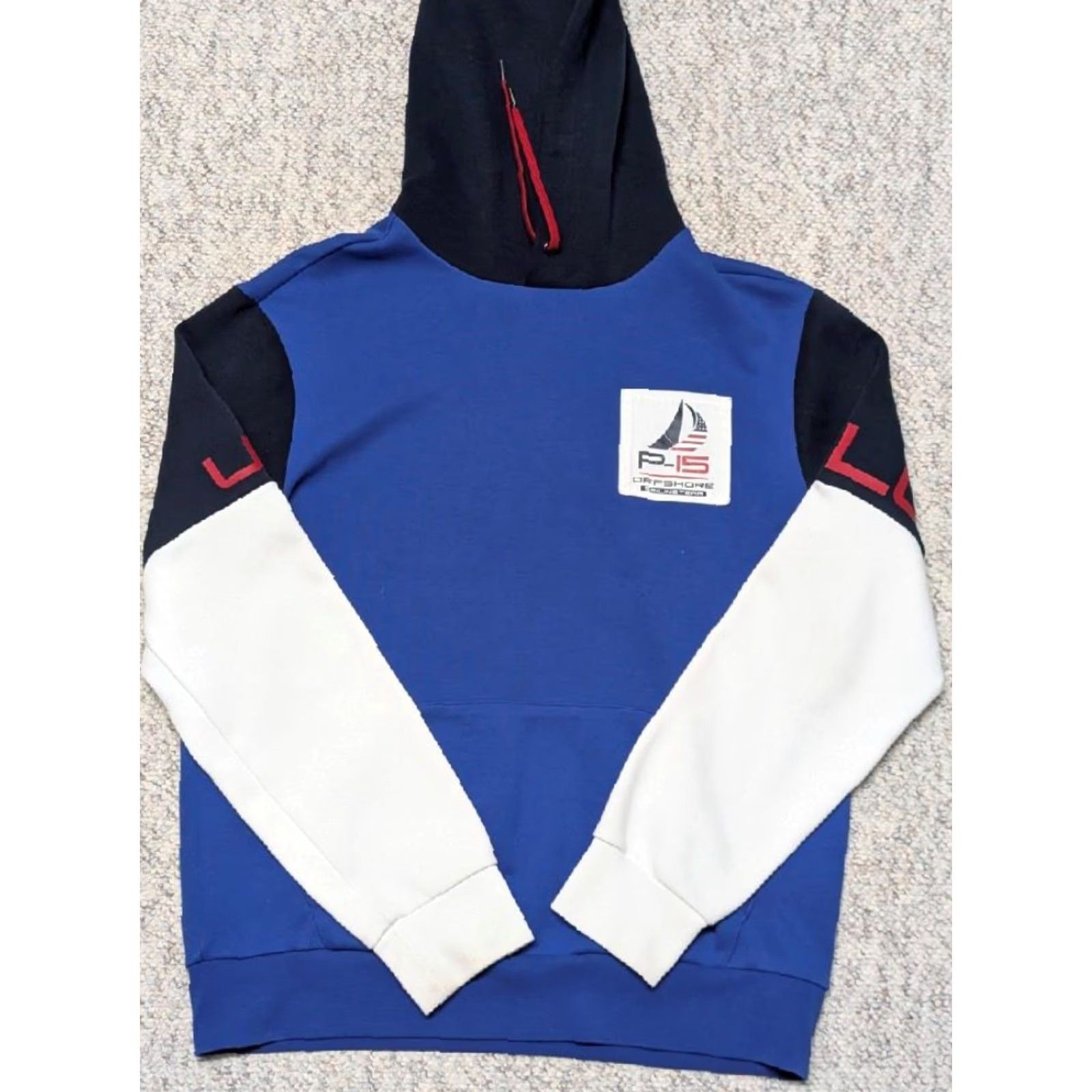 Polo Ralph Lauren VINTAGE POLO Ralph Lauren Hooded Sweatshirt M offshore P-15 sailing team HOODIE hooded Size US M / EU 48-50 / 2 - 2 Thumbnail