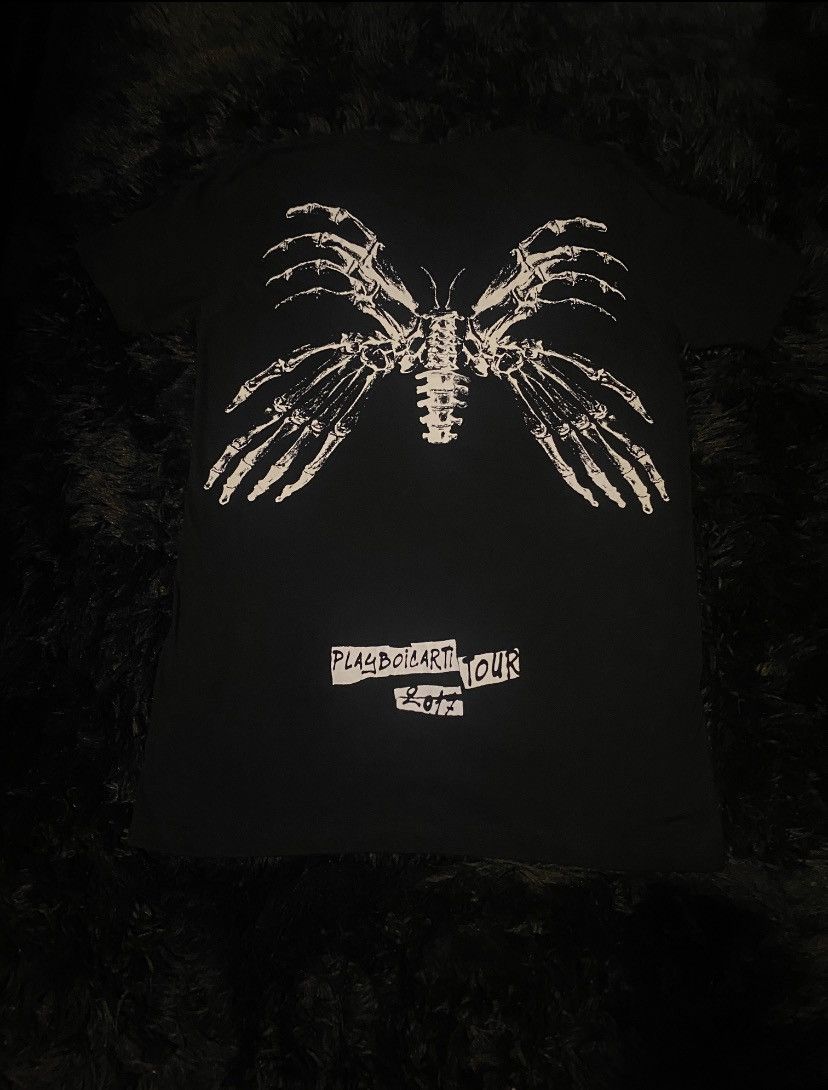 Playboi Carti Playboi Carti Butterfly Skeleton Self Tilted Tour Merch Size US M / EU 48-50 / 2 - 4 Thumbnail