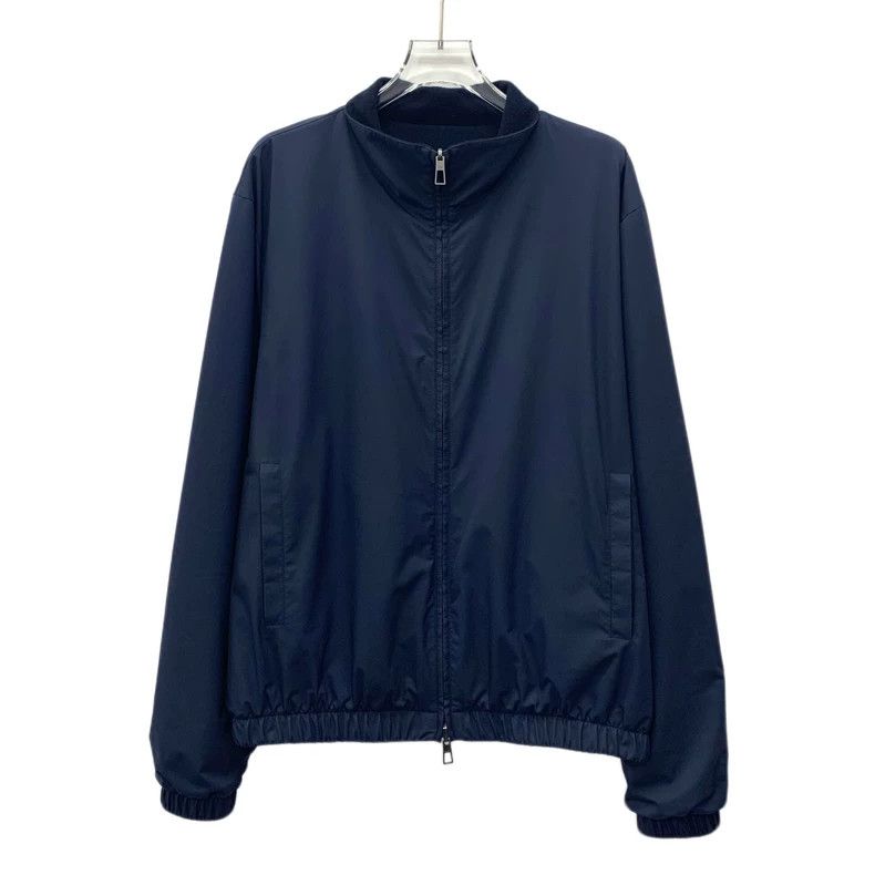 Loro Piana Loro Piana Dark blue stand-up collar zipper long-sleeved do Size US M / EU 48-50 / 2 - 3 Thumbnail