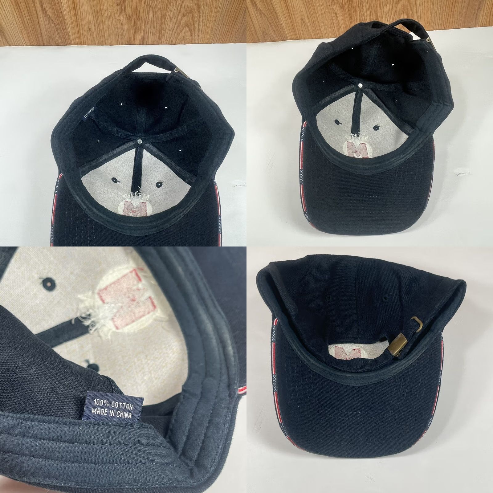 Vintage Unbranded Embroidered Adult Adjustable Baseball Hat Cap Blue Hat Size ONE SIZE - 8 Thumbnail
