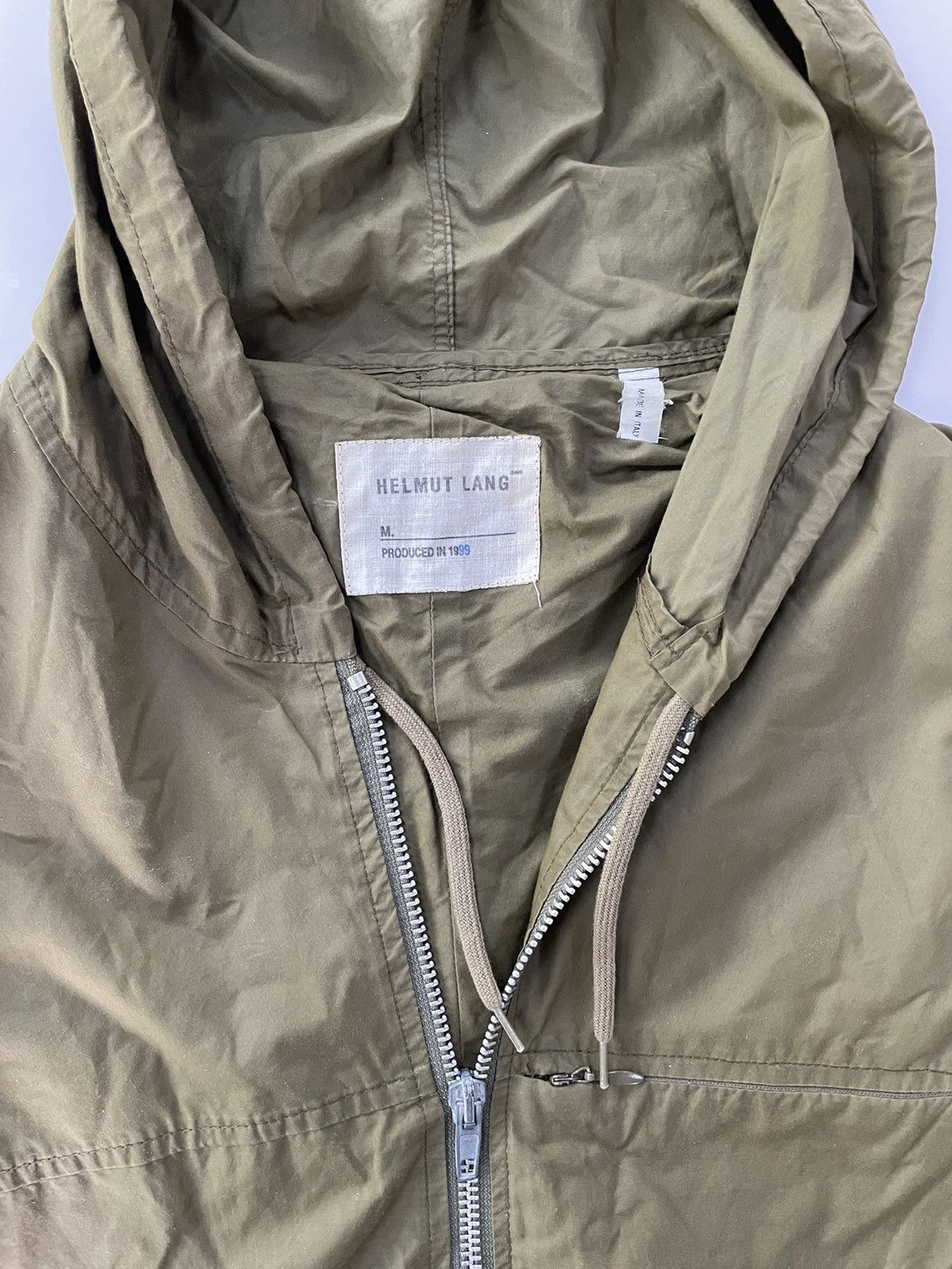 Helmut Lang × Vintage Helmut Lang 1999 Jacket Field Army Khaki Size US XS / EU 42 / 0 - 15 Thumbnail