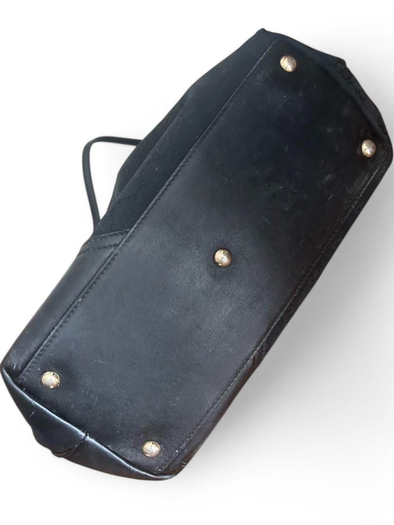 Gucci Gucci - New Brit Black Shoulder Bag Gold Hardware Canvas Size ONE SIZE - 7 Thumbnail