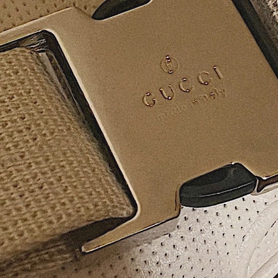 Gucci Authentic Gucci Pre-Fall ‘23 White Jumbo GG Leather Belt Bag Size ONE SIZE - 7 Thumbnail
