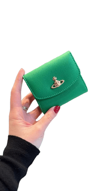 Vivienne Westwood o1f1d3z0426 Size: OS / Saffiano Small Wallet in Green Size ONE SIZE - 1 Preview