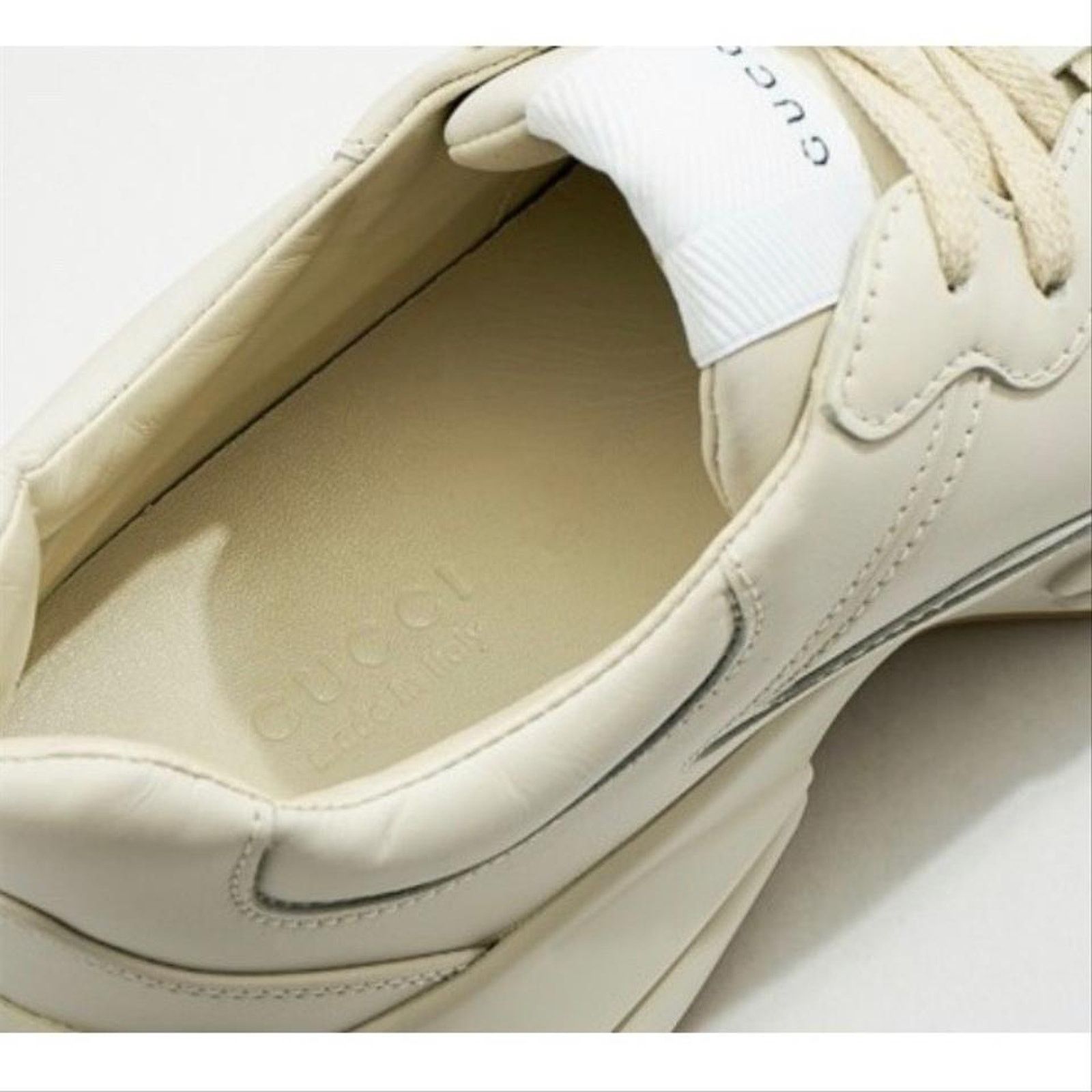 Gucci GUCCI Rhyton GG logo leather sneakers Size US 6 / IT 36 - 6 Thumbnail