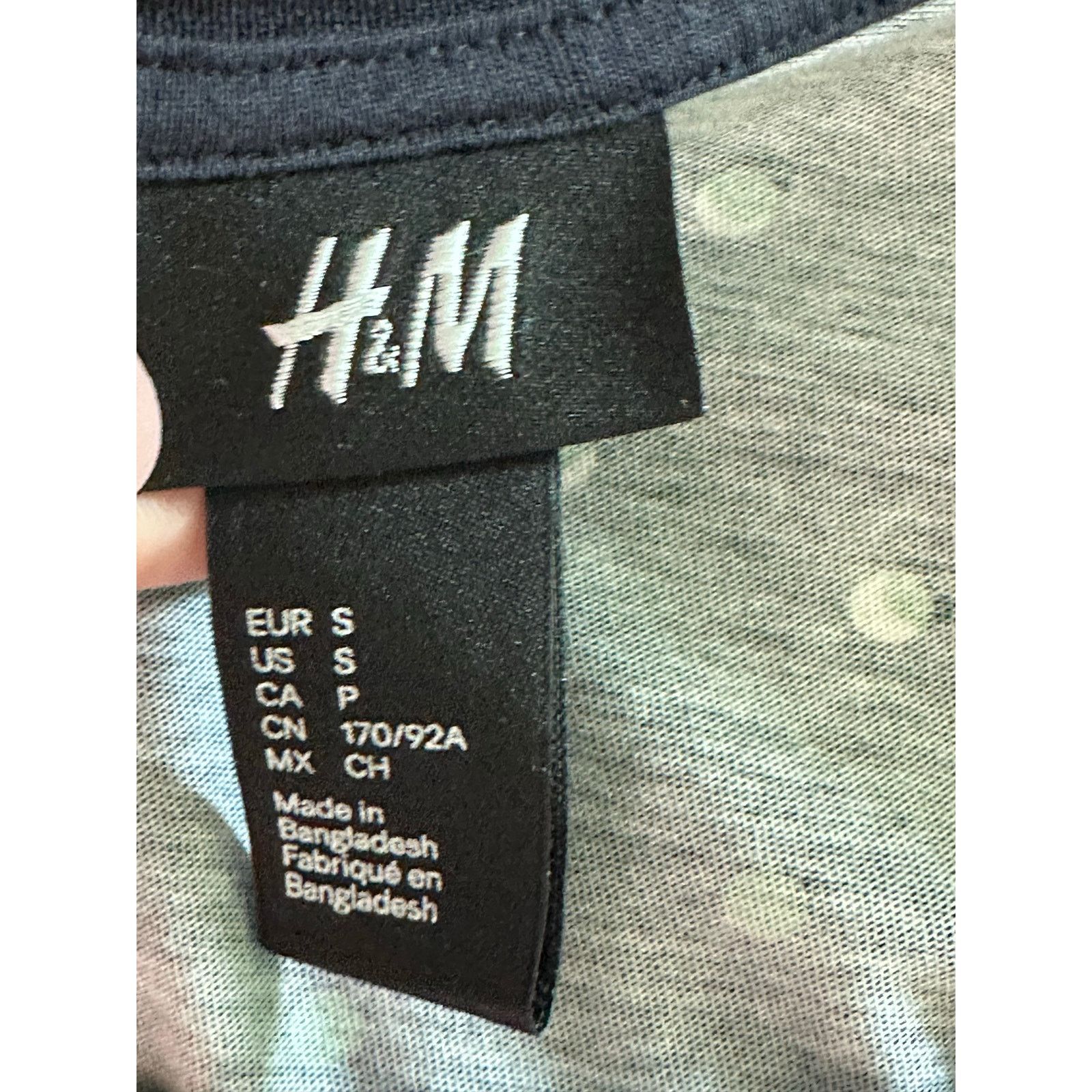 H&M H & M blue green polka dot short sleeves t shirt size Small Size US S / EU 44-46 / 1 - 3 Thumbnail