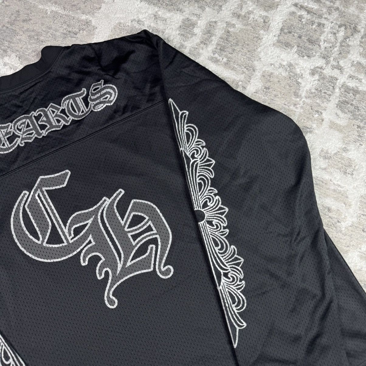 Chrome Hearts Mesh stadium floral long sleeve jersey Size US XXL / EU 58 / 5 - 11 Thumbnail