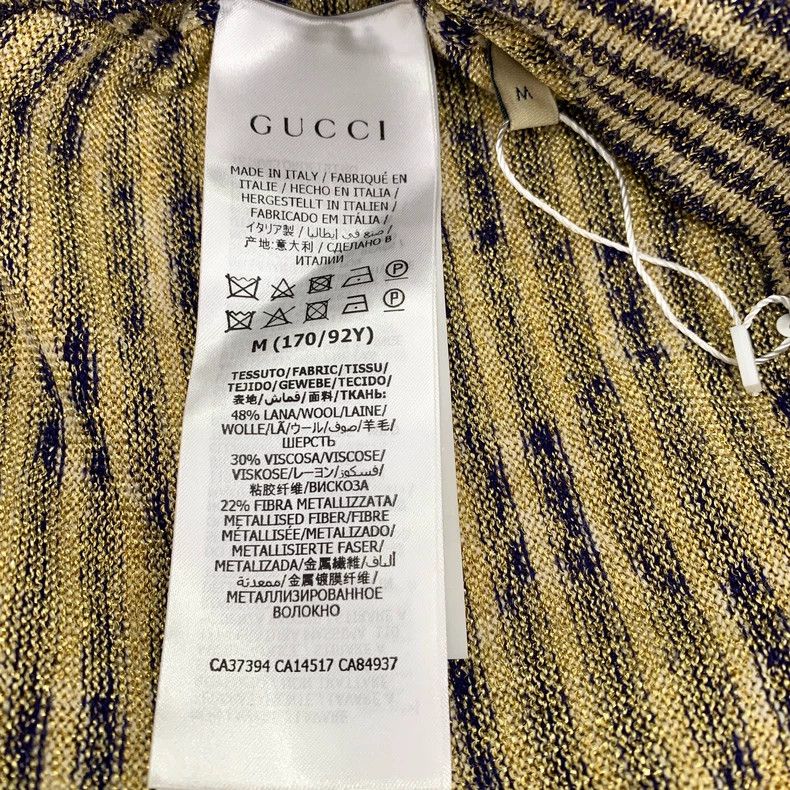 Gucci Gucci Color-blocked stripe logo printed full-printed wool r Size US M / EU 48-50 / 2 - 6 Thumbnail