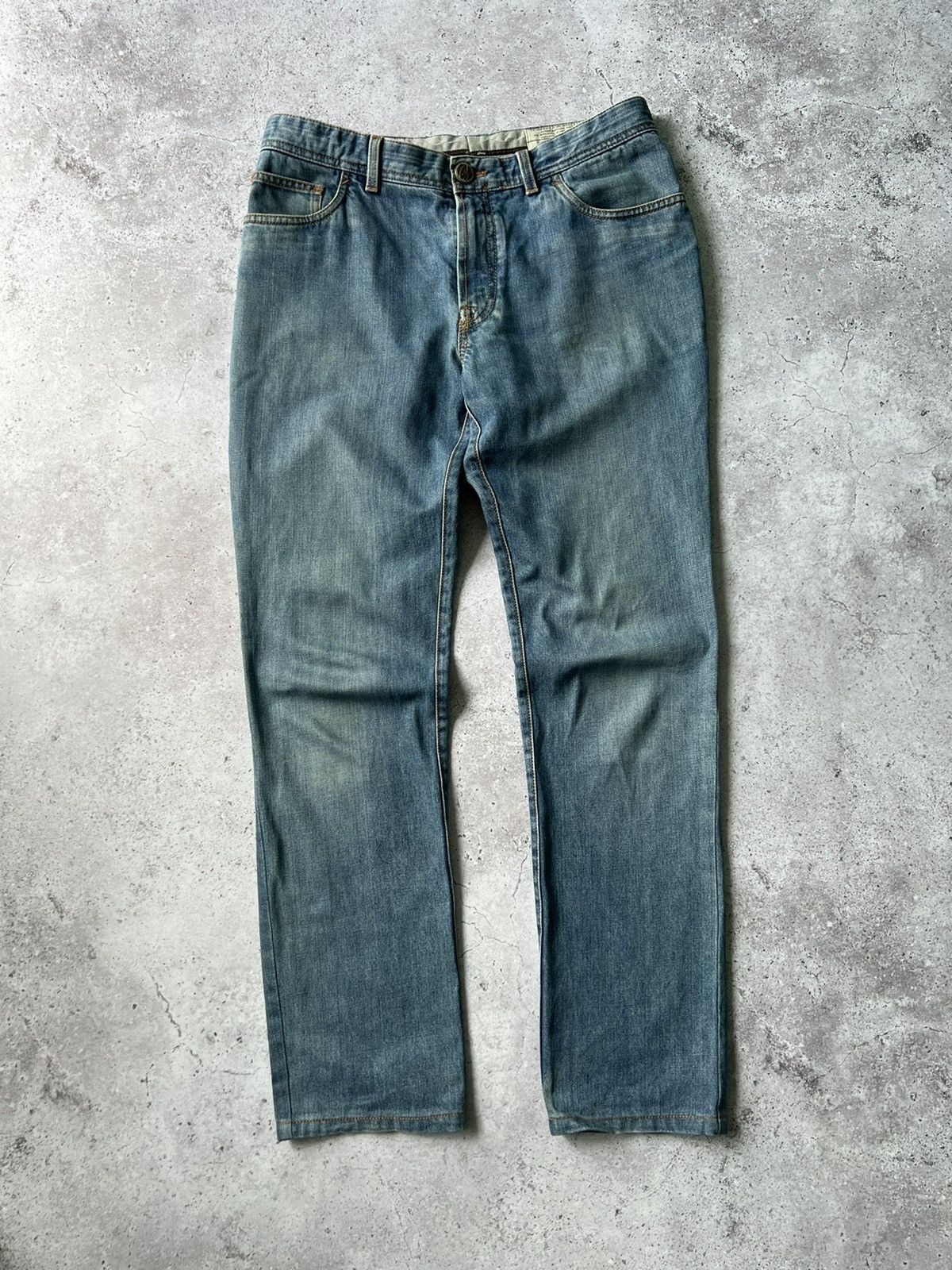 image of Brioni Denim Collection Livigno Pants in Blue, Men's (Size 35)