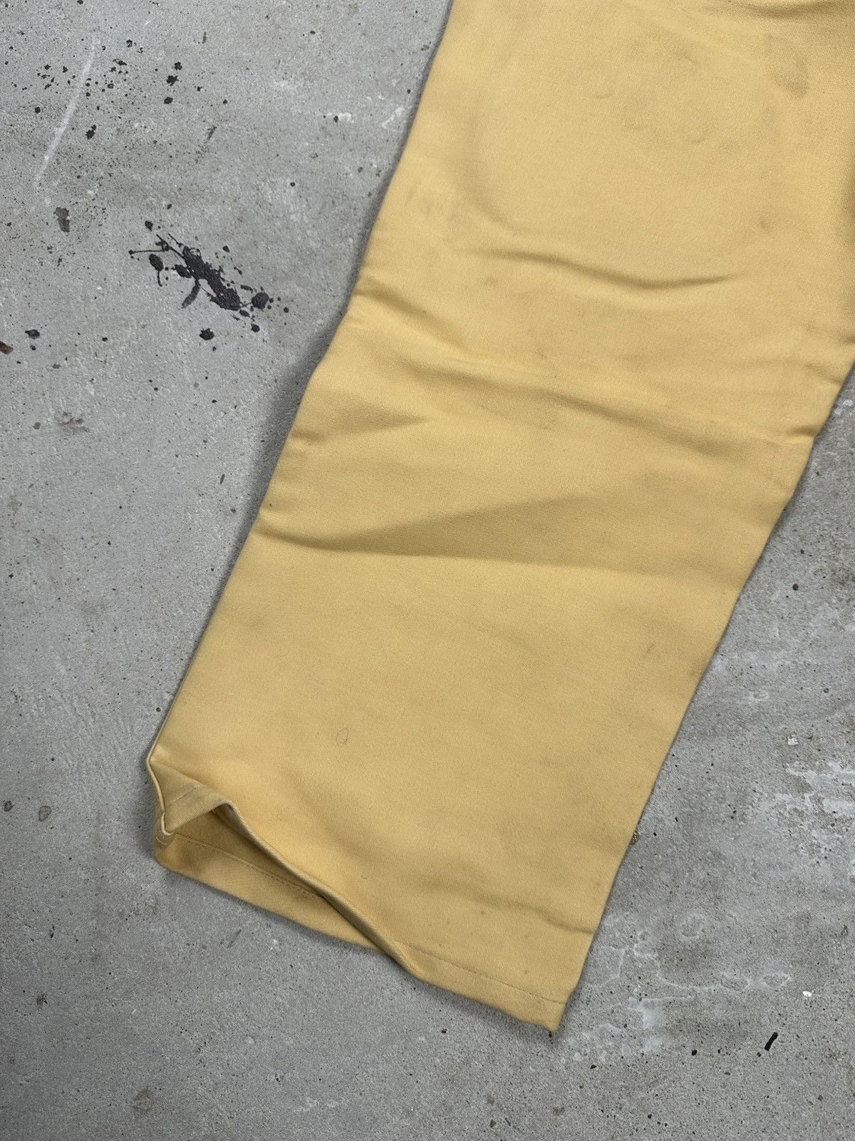 Le Laboureur Vintage 80/90s Yellow Workwear Double Knee Pants Size US 32 / EU 48 - 10 Thumbnail