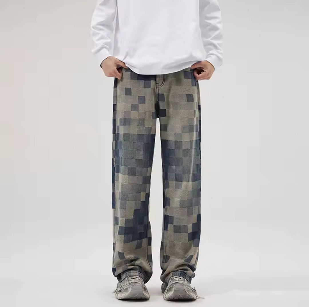 Designer × Vintage Y2k New Baggy Straight Jeans Size US 29 - 1 Thumbnail