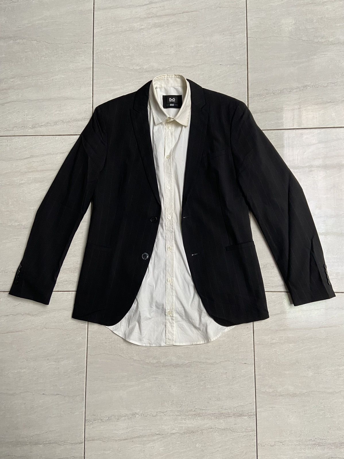 Dolce & Gabbana DOLCE & GABBANA White Shirt Suit Size US S / EU 44-46 / 1 - 8 Thumbnail