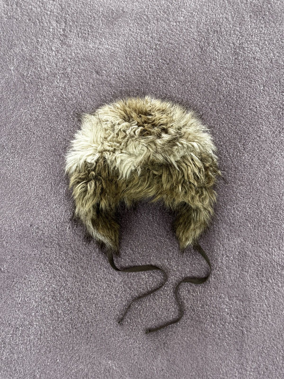 Japanese Brand Y2K Faux Fur Ushanka Vintage Fuzzy Warm Trapper Hat Size ONE SIZE - 8 Thumbnail