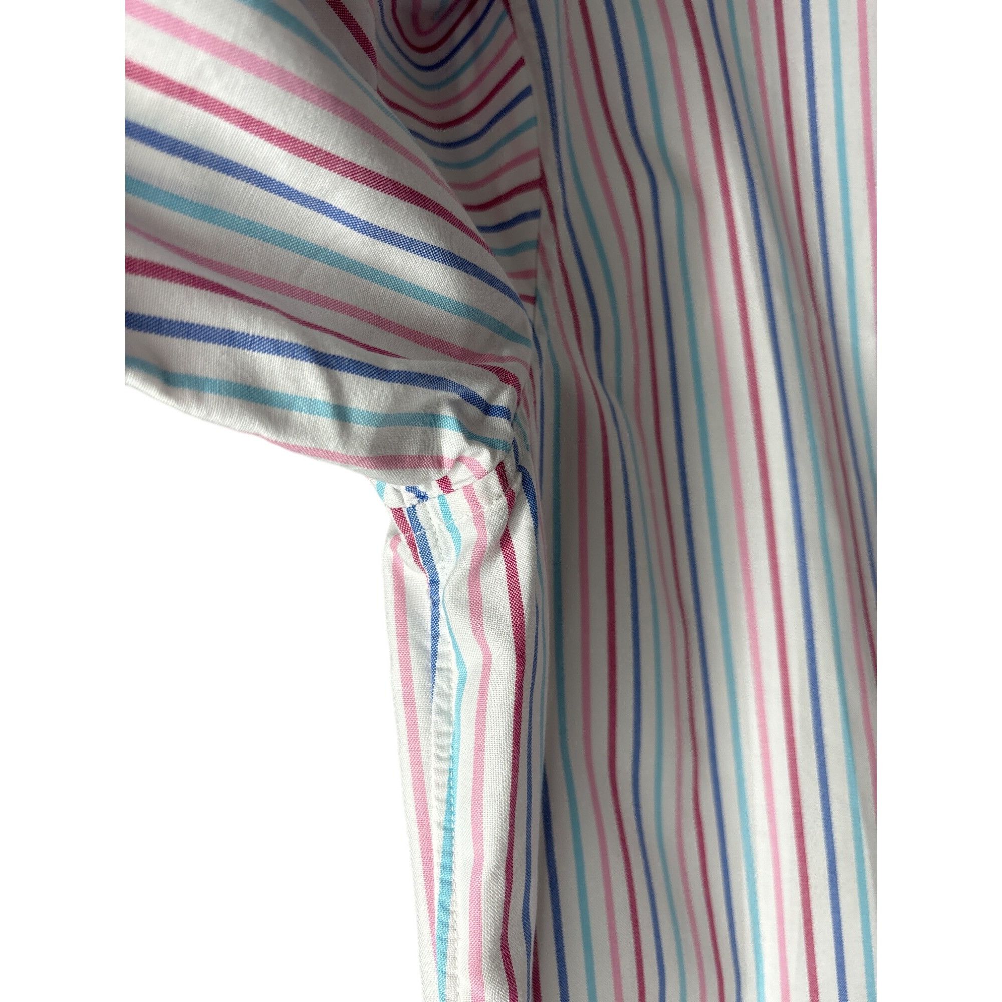 Cremieux DANIEL CREMIEUX MEN'S STRIPE PIN POINT OXFORD BUTTON-DOWN DR Size US L / EU 52-54 / 3 - 3 Thumbnail