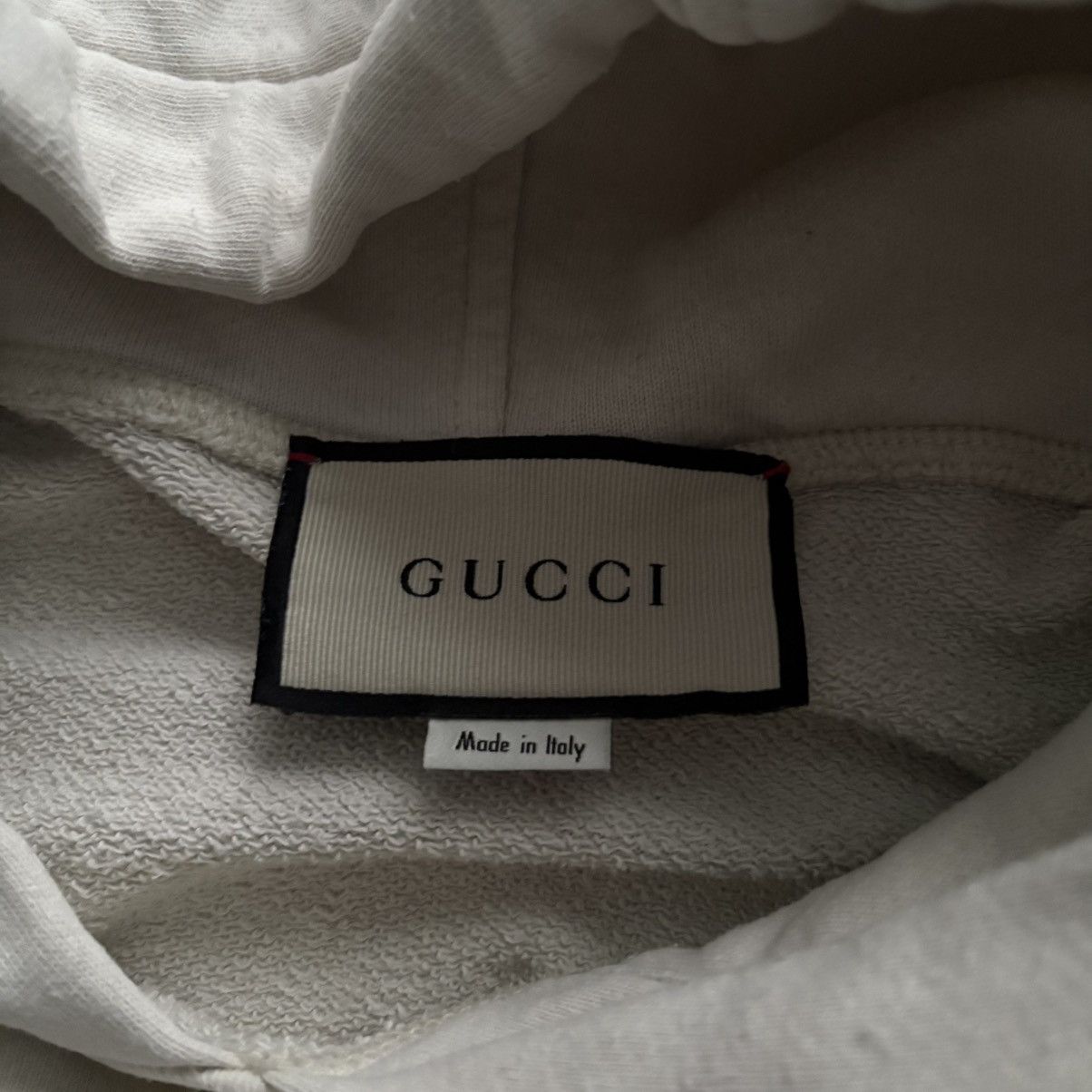 Gucci Beige Gucci Hoodie Big Logo Size: M Size US M / EU 48-50 / 2 - 2 Thumbnail