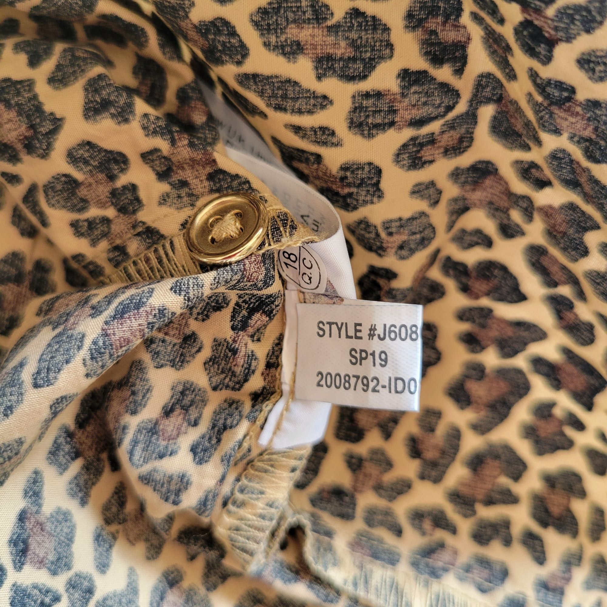 J.Crew J Crew XS Leopard Print Short Sleeve Top Cotton Puff Sleeve Size XS / US 0-2 / IT 36-38 - 7 Thumbnail