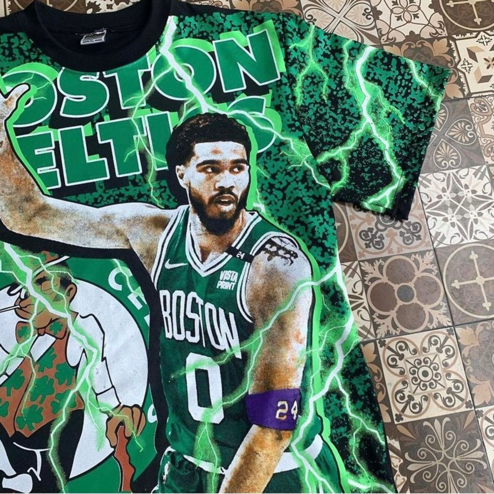NBA NWT ALL OVER PRINT JAYSON TATUM AOP SIZE XXL CUT & SEW RARE Size US XXL / EU 58 / 5 - 7 Thumbnail