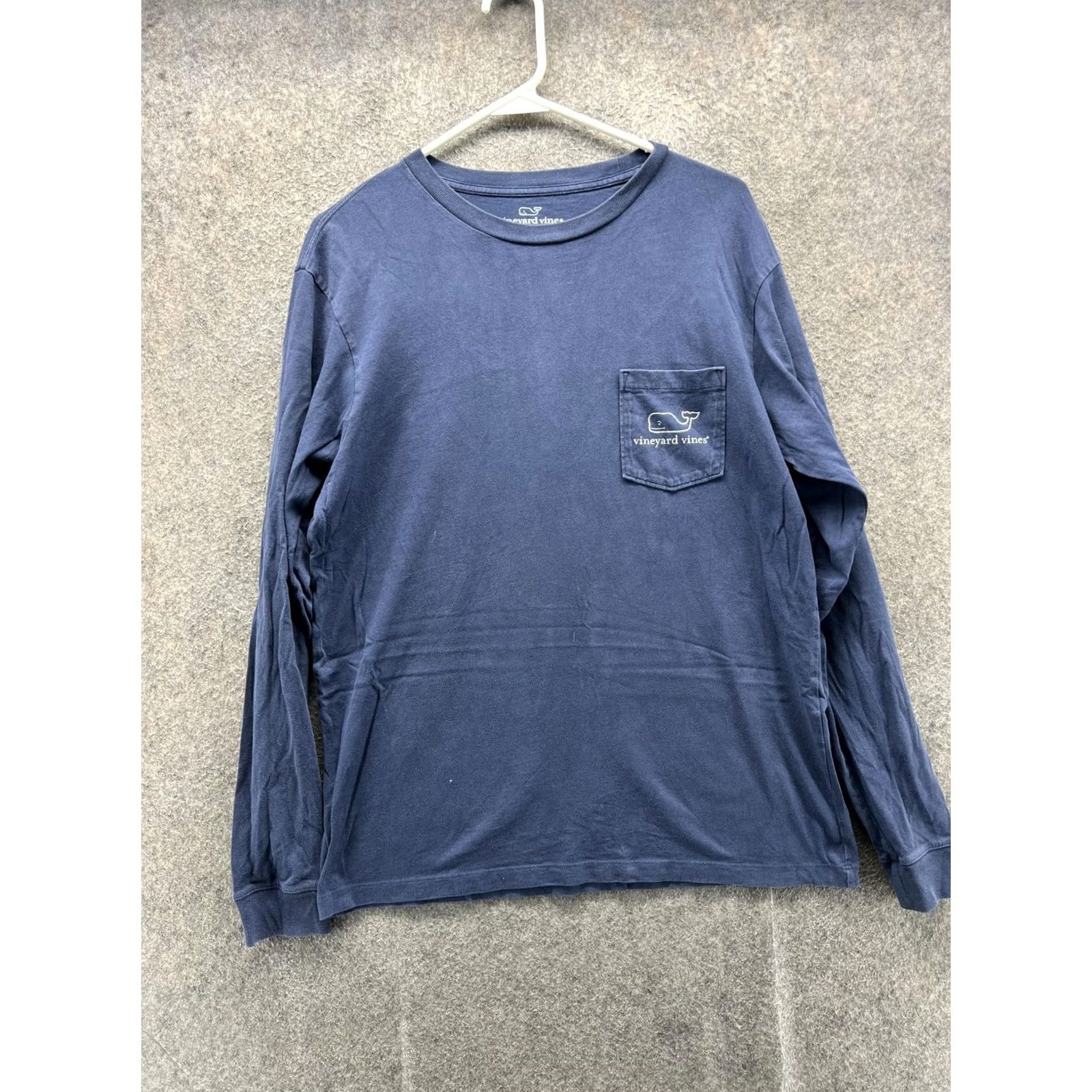 Vineyard Vines Vineyard Vines Shirt Mens Small Blue Long Sleeve Pocket Whale Logo Tee Tagless Descriptive Crew Neck Cotton Jersey Regular Fit Men’s Tee Shirt Size US S / EU 44-46 / 1 - 2 Thumbnail