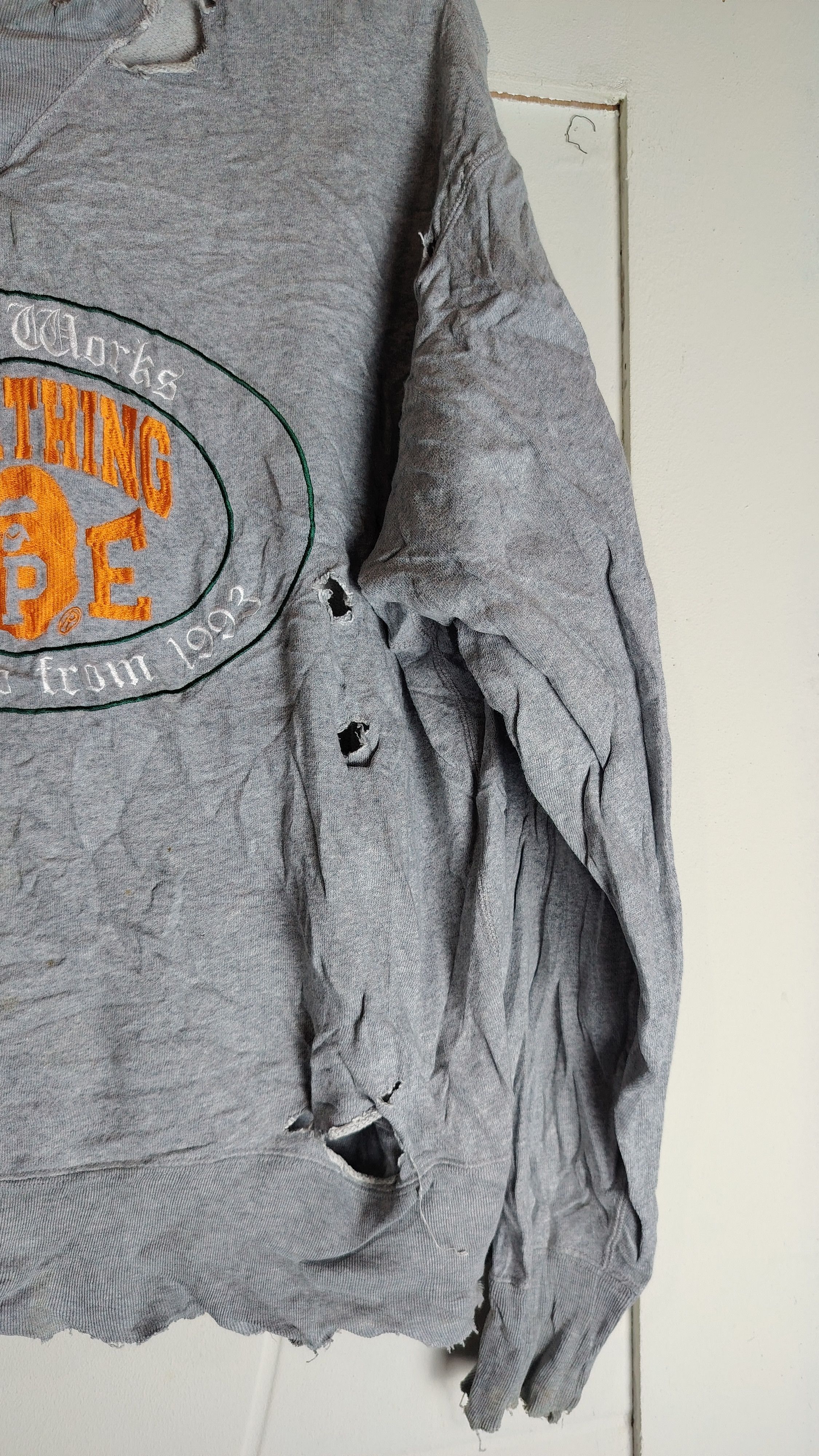 Bape A BATHING APE Distressed Size US L / EU 52-54 / 3 - 3 Thumbnail