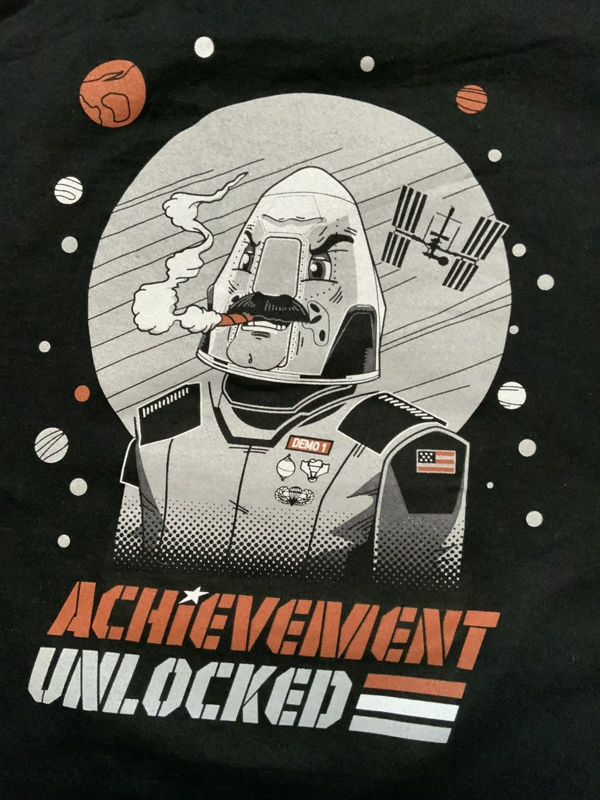 Other Achievement Unlocked Demo 1 Cone Head Cigar Smoke T-Shirt Size US XL / EU 56 / 4 - 5 Thumbnail