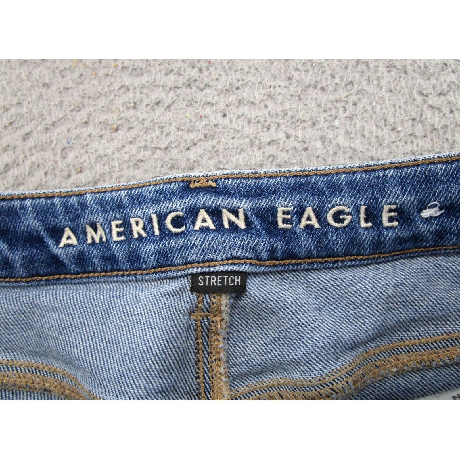 American Eagle Outfitters American Eagle Stretch Blue Denim Mom Jeans High Rise Womens Size 0 Long - Vintage - Size 25" / US 0 / IT 36 - 4 Thumbnail