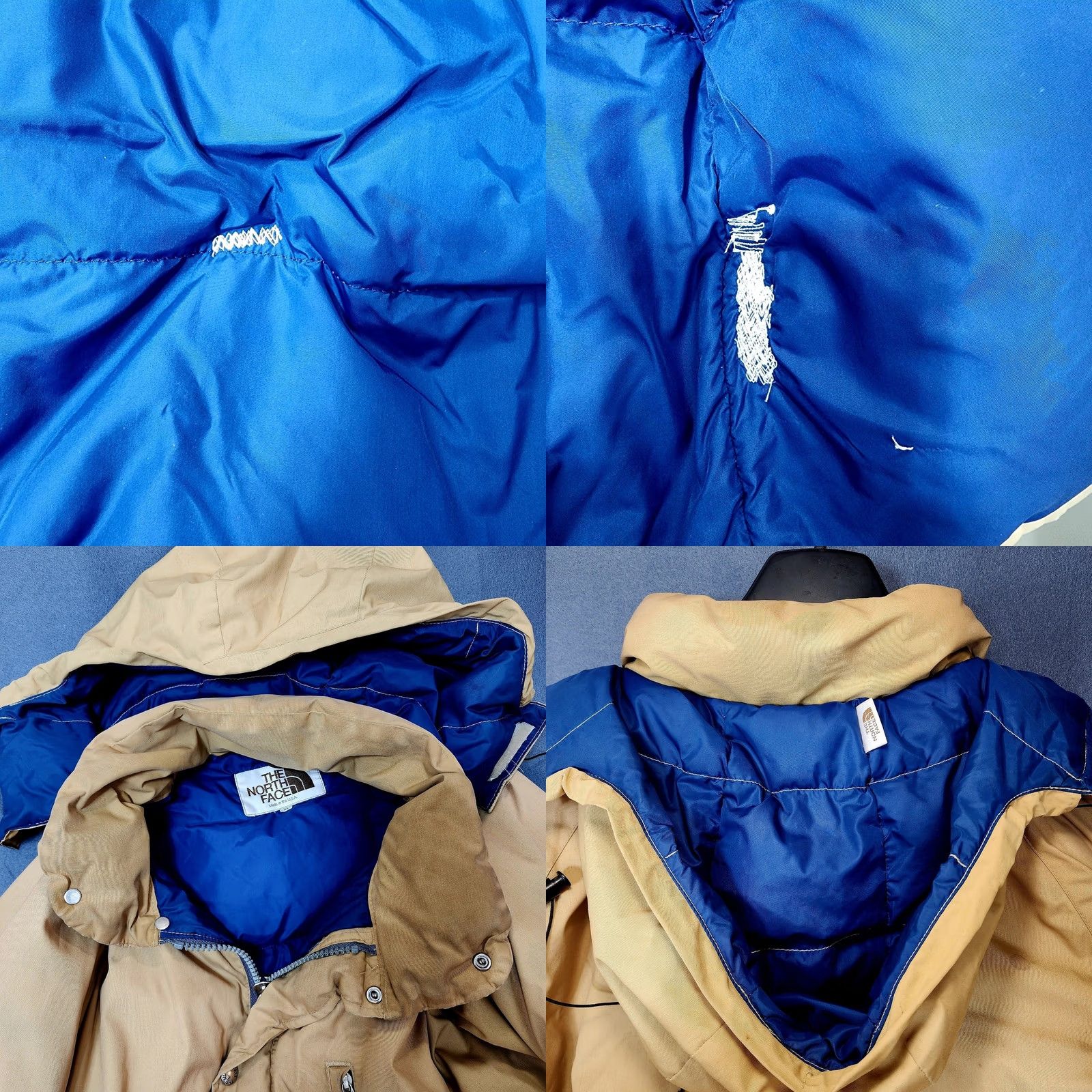 The North Face VINTAGE The North Face Coat Parka XL Mens Down Mid-Length Zip Tan 80s USA Grunge Size US XL / EU 56 / 4 - 8 Thumbnail