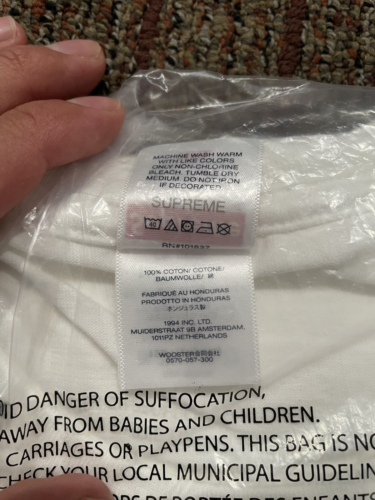 Supreme Supreme Blood Tee (XX-Large) Size US XXL / EU 58 / 5 - 4 Thumbnail