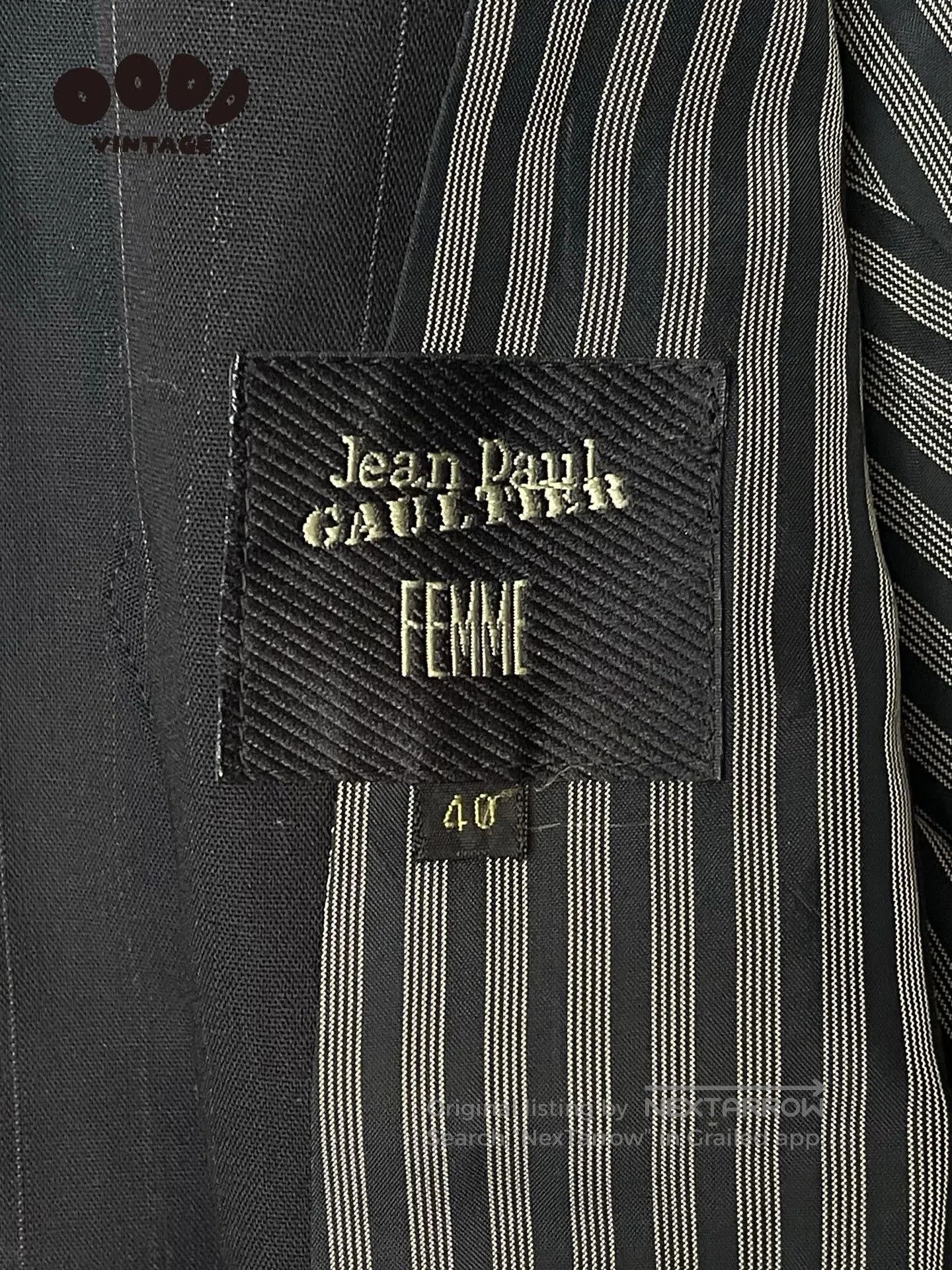 Jean Paul Gaultier Jean Paul Gaultier Striped Wool Suit. Size M / US 6-8 / IT 42-44 - 7 Thumbnail
