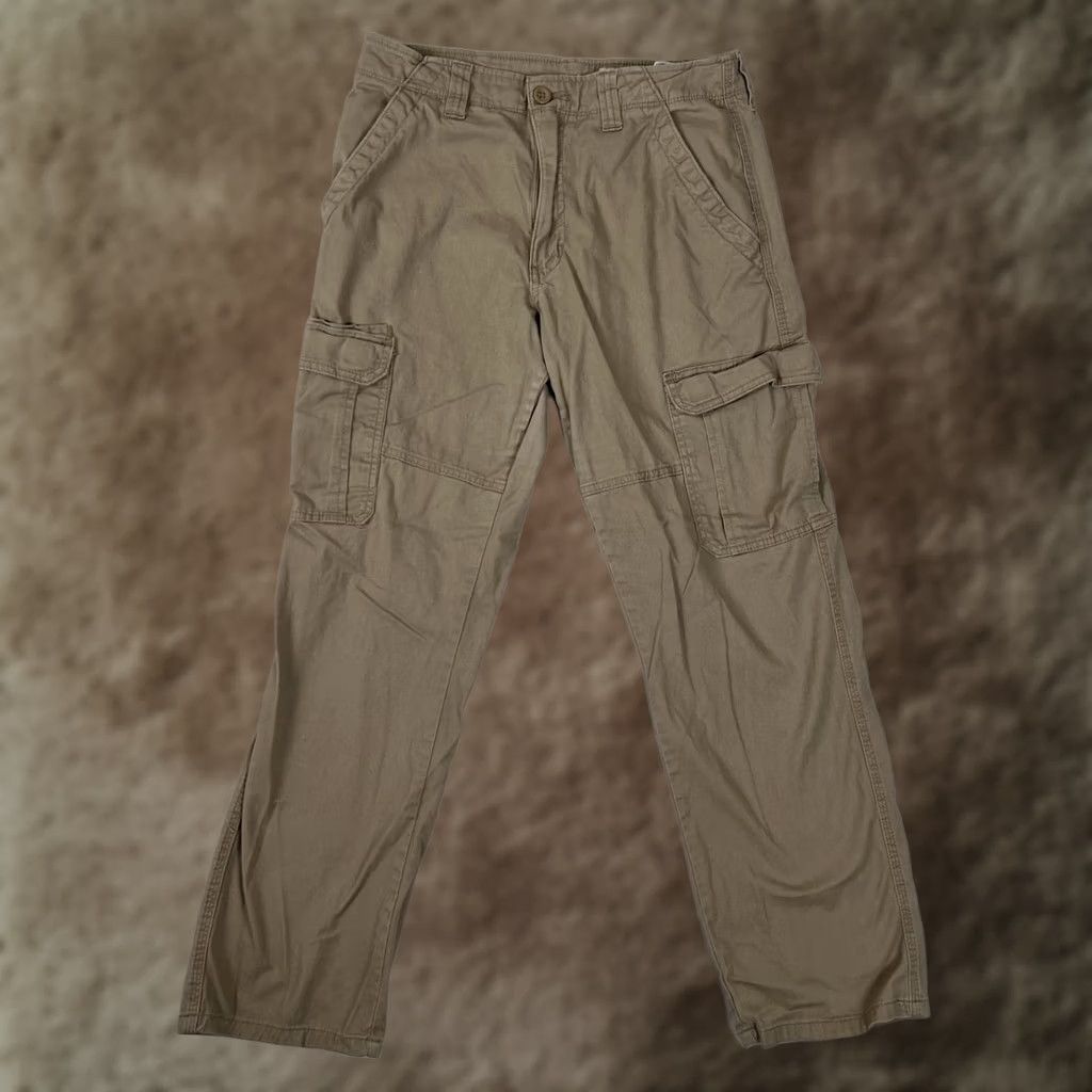 Wrangler Wrangler Cargo Pants Mens 30x30 Khaki Tan Relaxed Fit Casual Utility Workwear Size US 30 / EU 46 - 1 Thumbnail