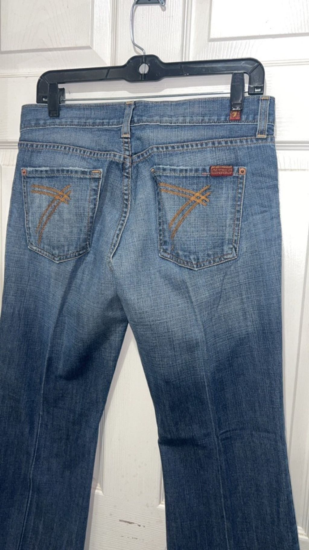 7 For All Mankind 7 for all mankind dojo flared jeans 30 Size 30" / US 8 / IT 44 - 4 Thumbnail