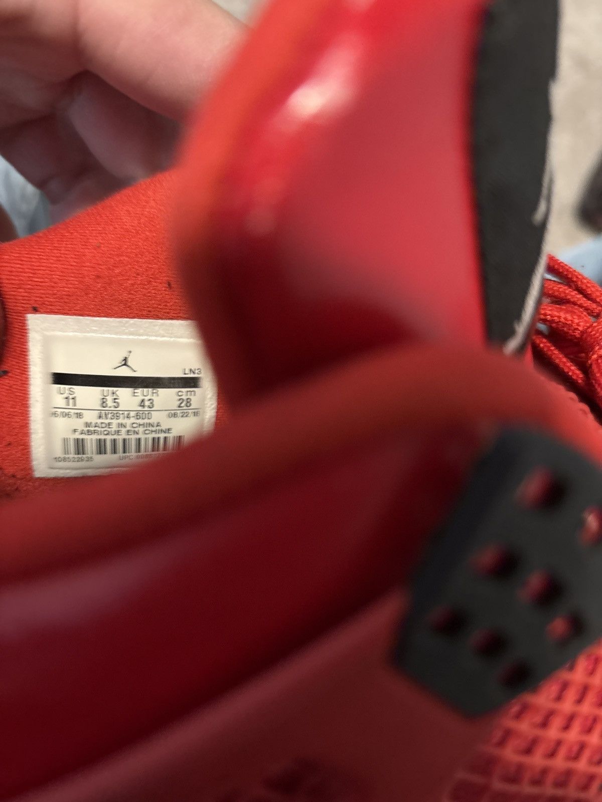 Jordan Brand Wmns RED Retro lab 4 Size US 11 / IT 41 - 6 Thumbnail