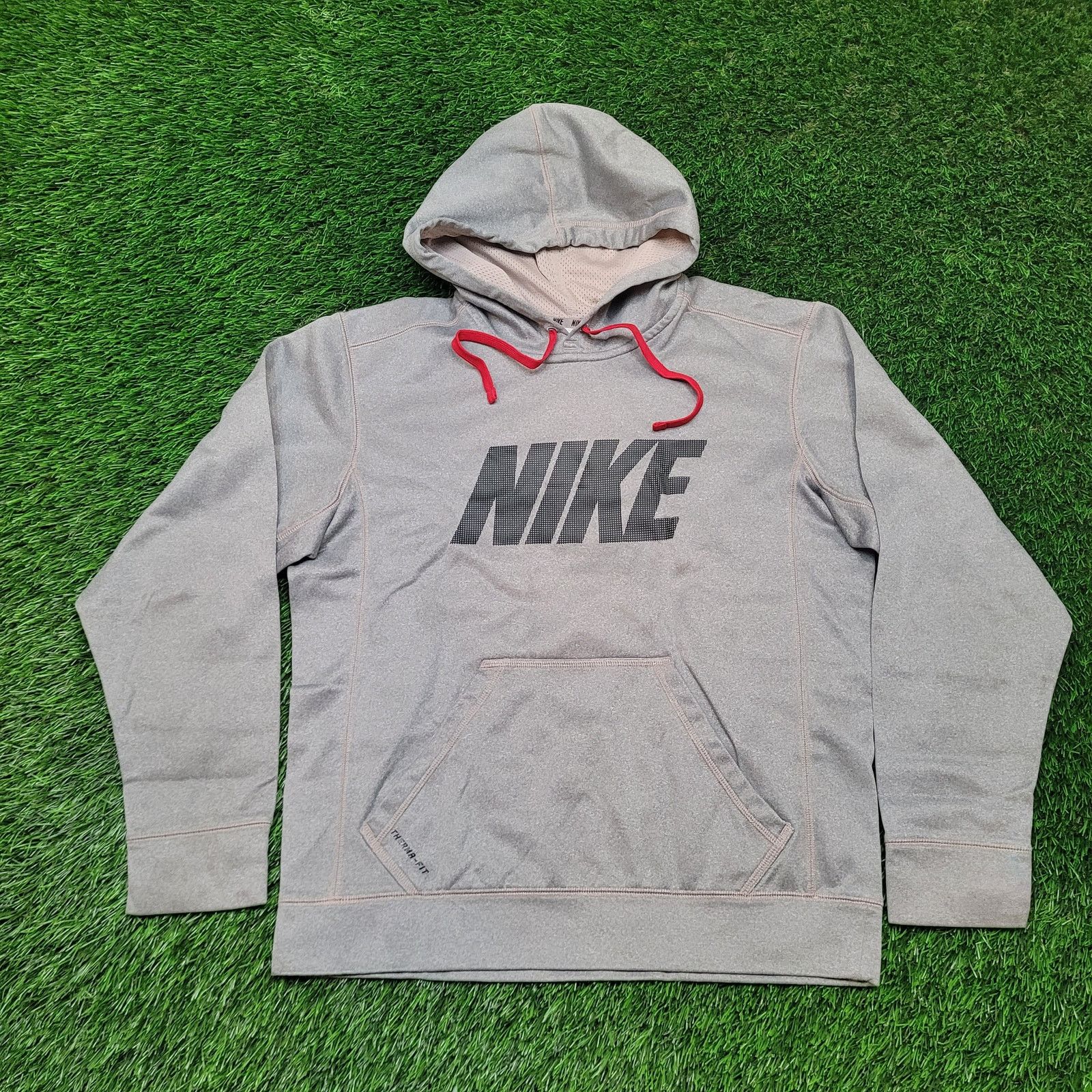 Nike Nike Therma-FIT Hoodie L (Tag S) Spell Out Sweatshirt Y2K Size US L / EU 52-54 / 3 - 1 Thumbnail