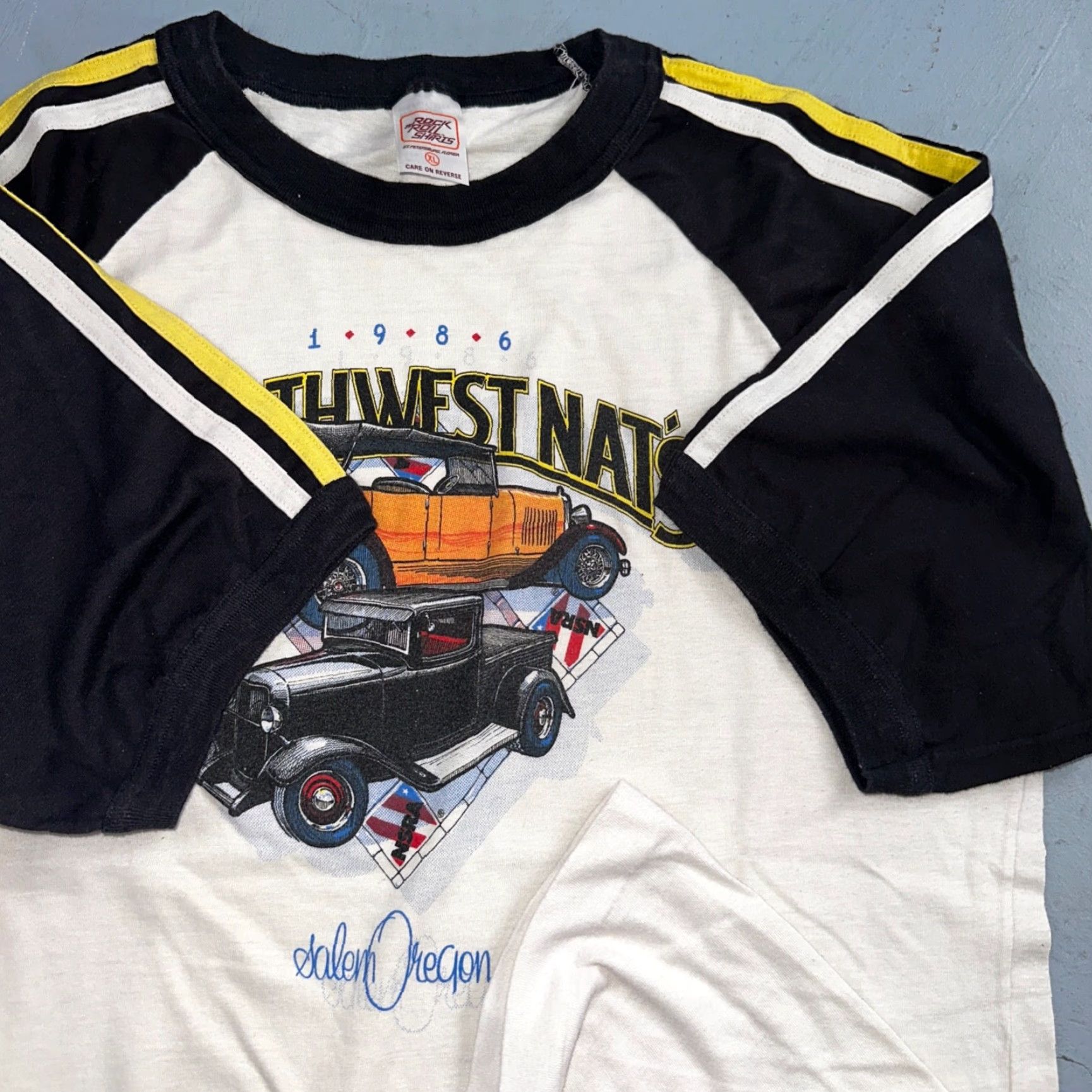 Vintage VINTAGE Northwest Nats Oregon T Shirt Salem Oregon Cars Racing Cool Graphic PDX Tee XL White Mens Graphic Print | 70s 80s 90s Vintage Theme Size US XL / EU 56 / 4 - 4 Thumbnail