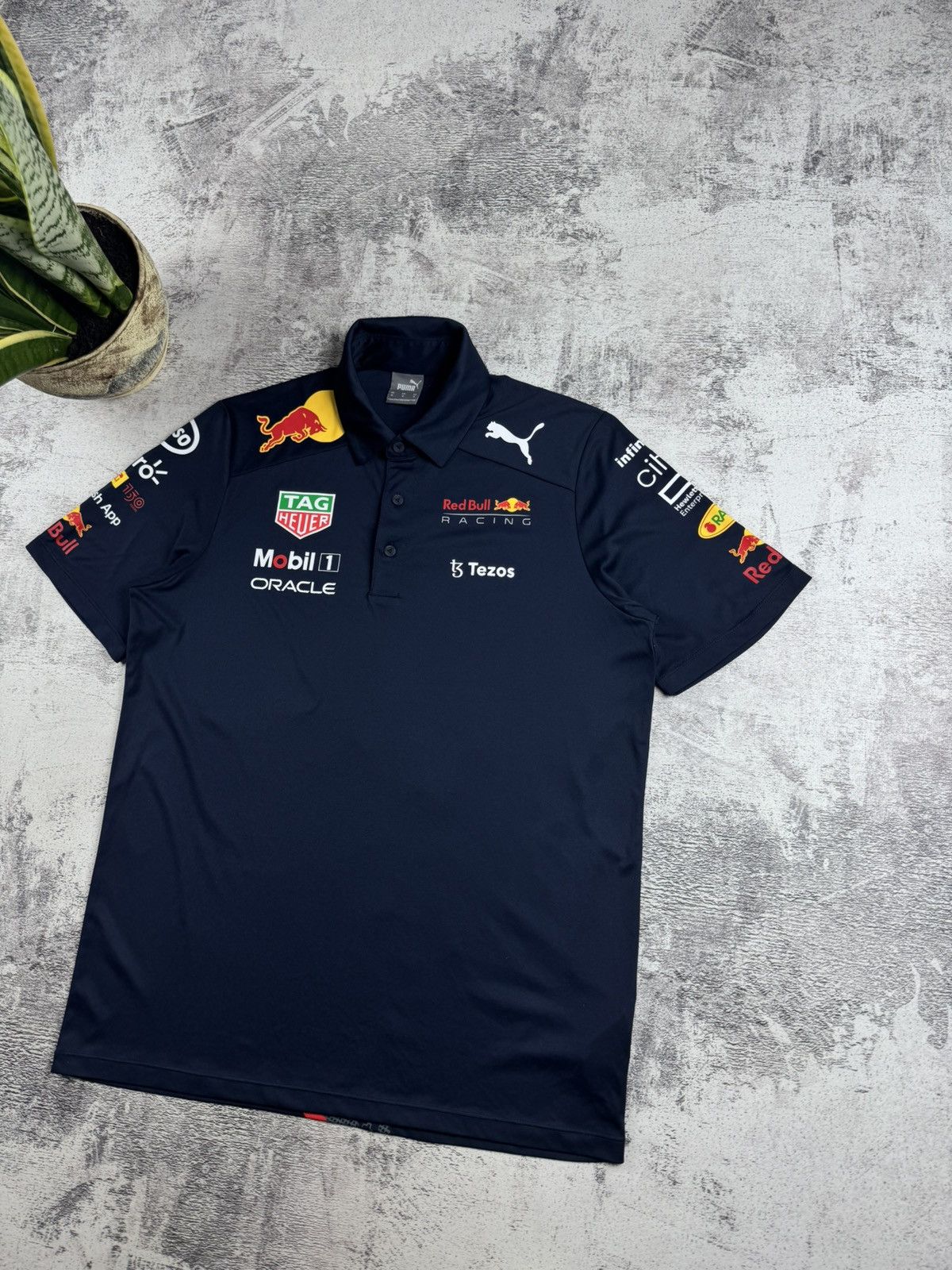 Red Bull Red Bull Puma Medium Blue 2021 Moto Racing Formula 1 T Shirt Men’s Tee Jersey Size US M / EU 48-50 / 2 - 4 Thumbnail