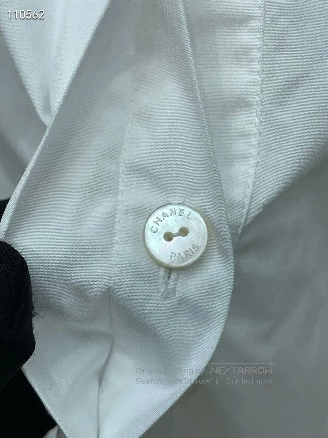 Chanel Chanel Diamond Button White Shirt. Size XXS / US 00 / IT 34 - 5 Thumbnail