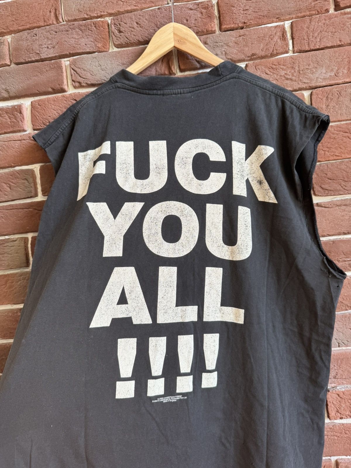 Band Tees 2003 Carpathian Forest Fuck You All Black Metal Band Tshirt Size US XL / EU 56 / 4 - 11 Thumbnail
