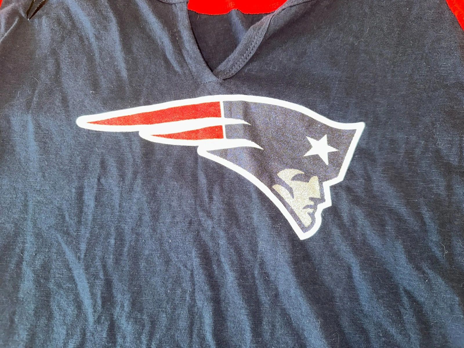 Designer New England Patriots Women's Long-Sleeve Shirt – Size 2XL Size ONE SIZE - 3 Thumbnail