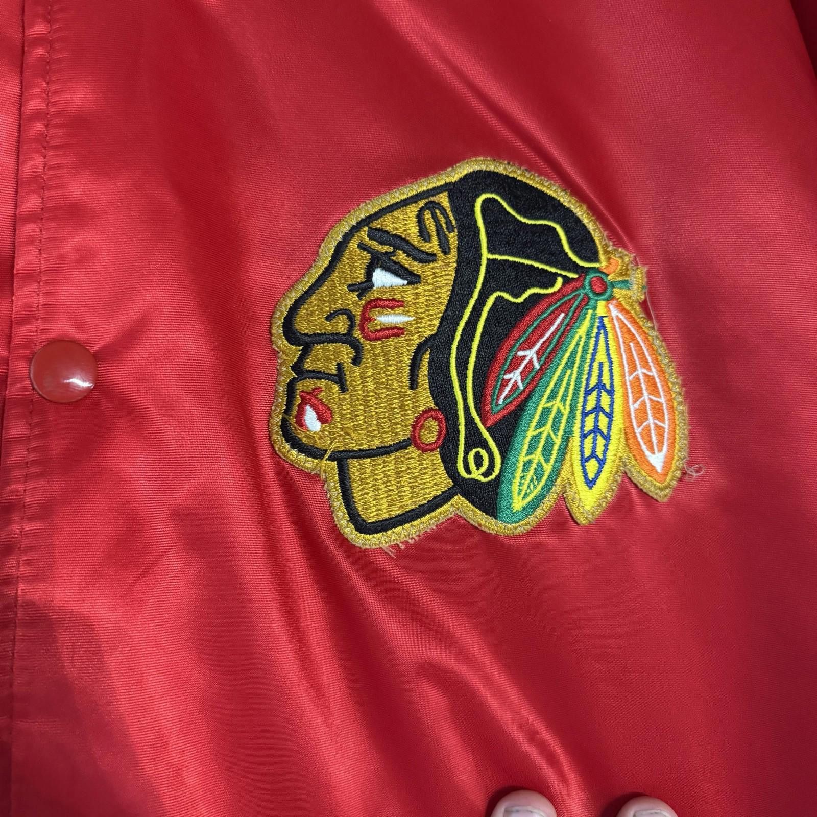 Starter Vintage Starter BlackHawks Jacket XL Size US XL / EU 56 / 4 - 8 Thumbnail