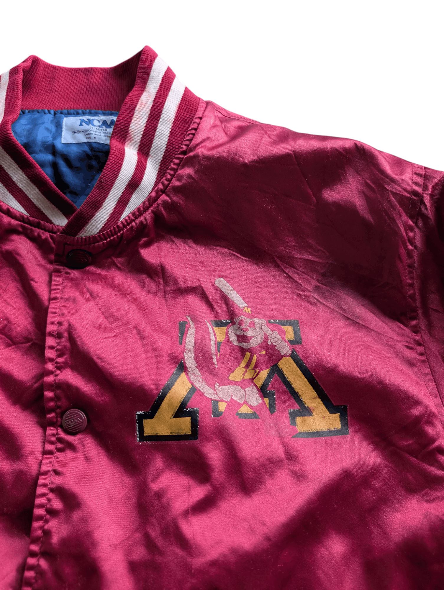 Vintage Vintage NCAA Minnesota Golden Gophers Varsity Baggy Jacket Size US S / EU 44-46 / 1 - 5 Thumbnail