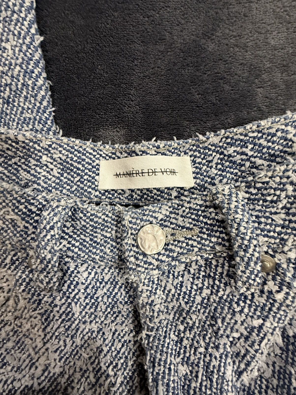 Maniere De Vior Boucle Pleated Jeans Size US 30 / EU 46 - 7 Thumbnail