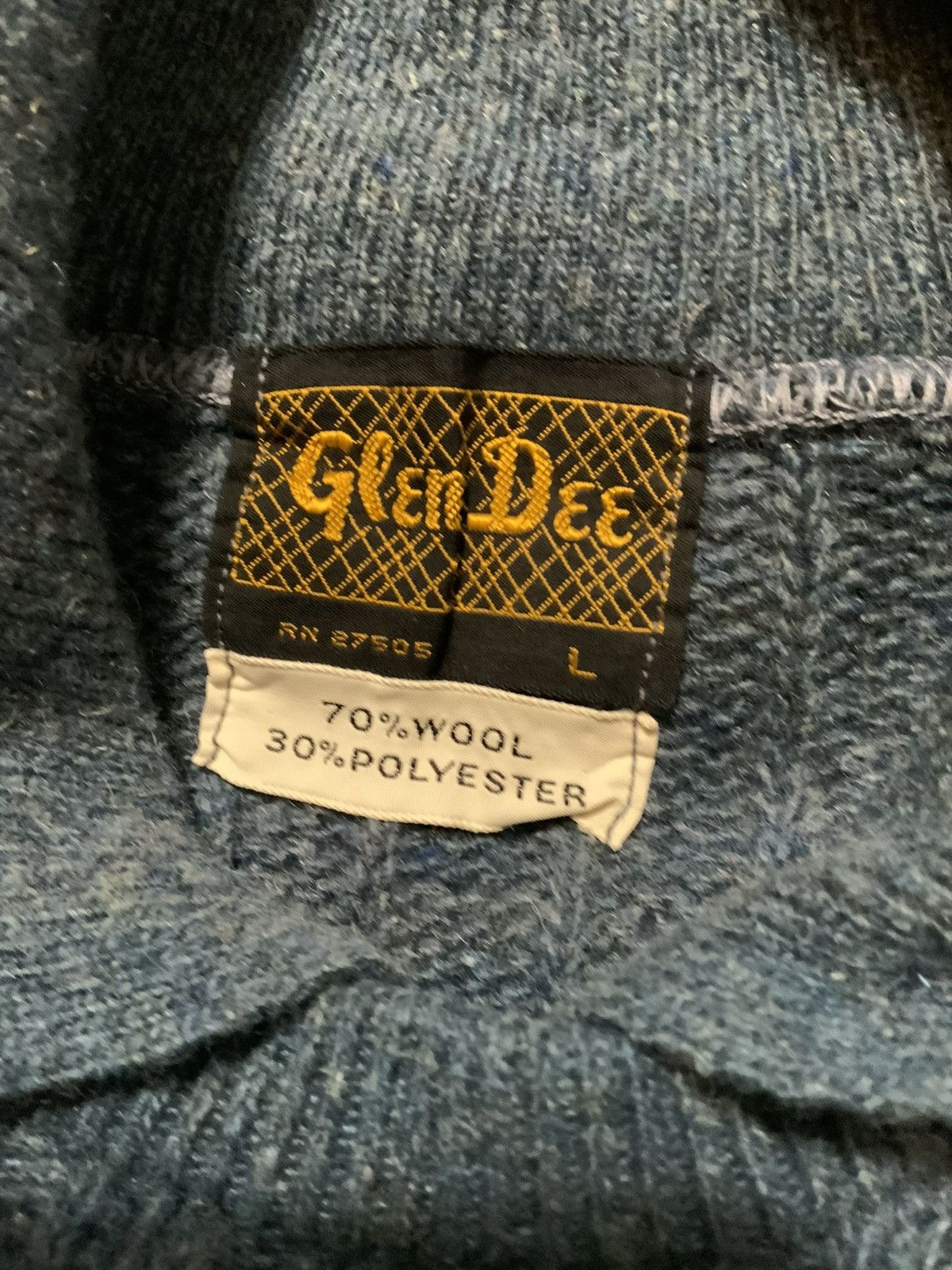 Vintage Vintage 60s 70s Glen Dee Wool Blend Knit Fisherman Sweater Size US L / EU 52-54 / 3 - 6 Thumbnail