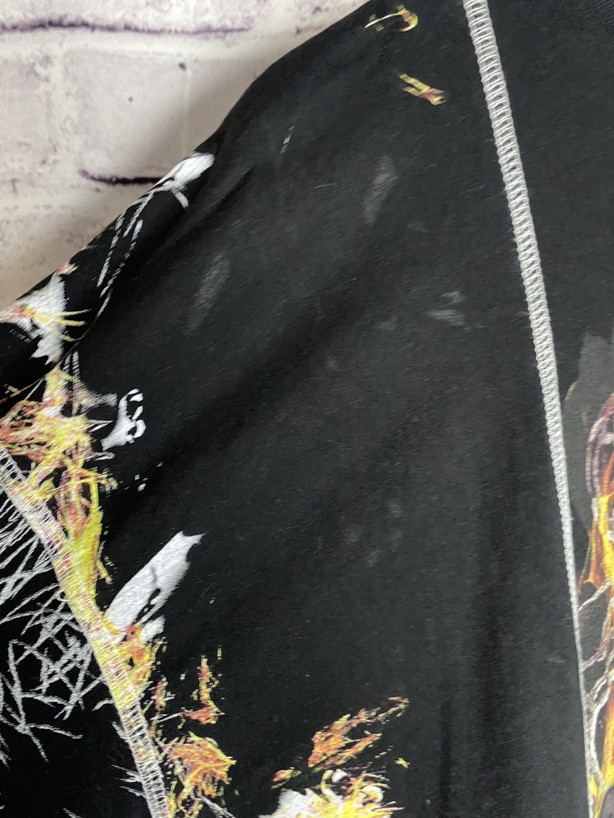 Jaded London Mens Jaded London Overprint Logo Anarchy Long-Sleeve Size US XL / EU 56 / 4 - 9 Thumbnail
