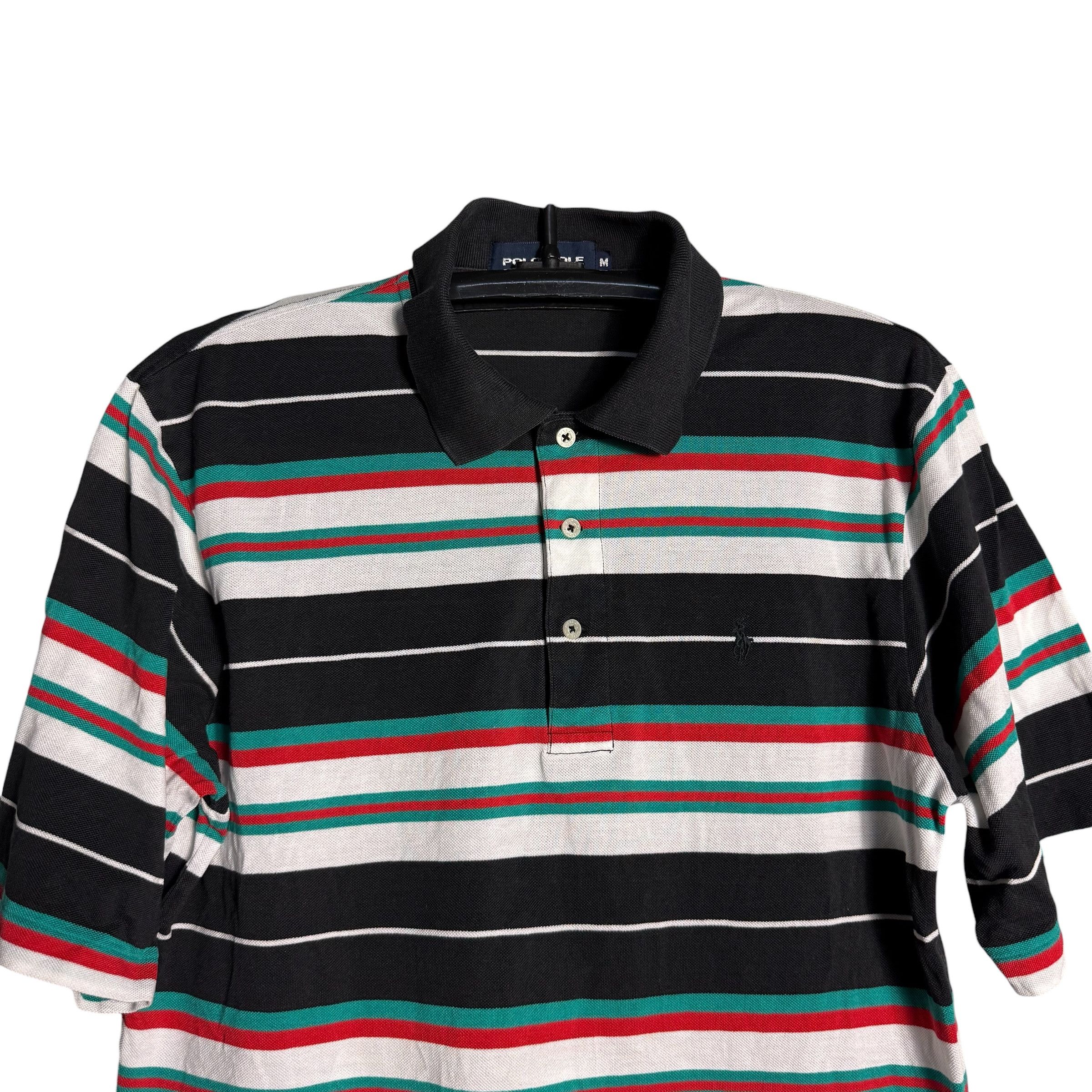 Polo Ralph Lauren 🔥RARE🔥Vintage Polo Golf Ralph Lauren Stripes Polo Shirt Size US M / EU 48-50 / 2 - 2 Thumbnail