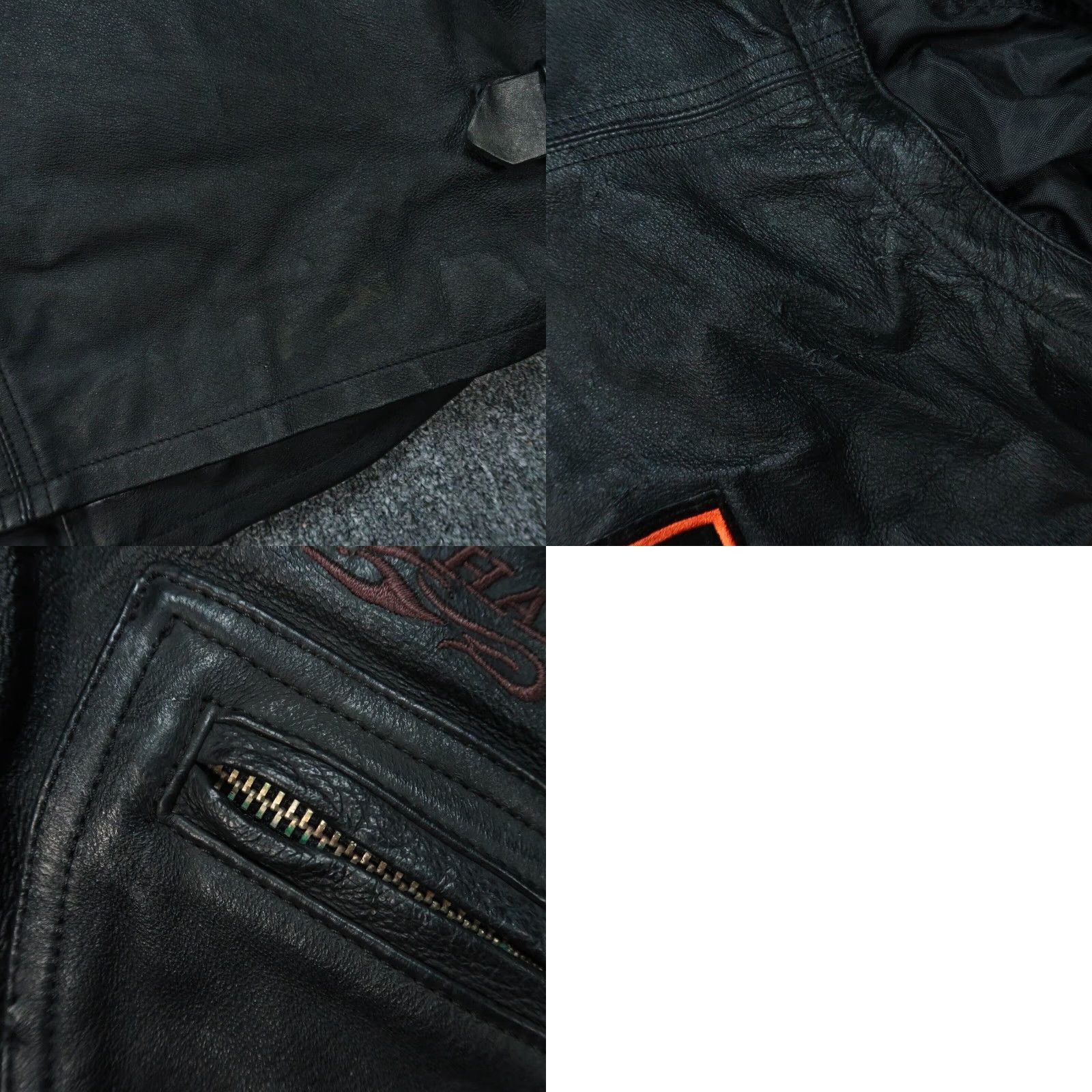 Harley Davidson Harley-Davidson Jacket Womens Large Leather Motorcycle Convertible Sleeves Biker Size L / US 10 / IT 46 - 10 Thumbnail