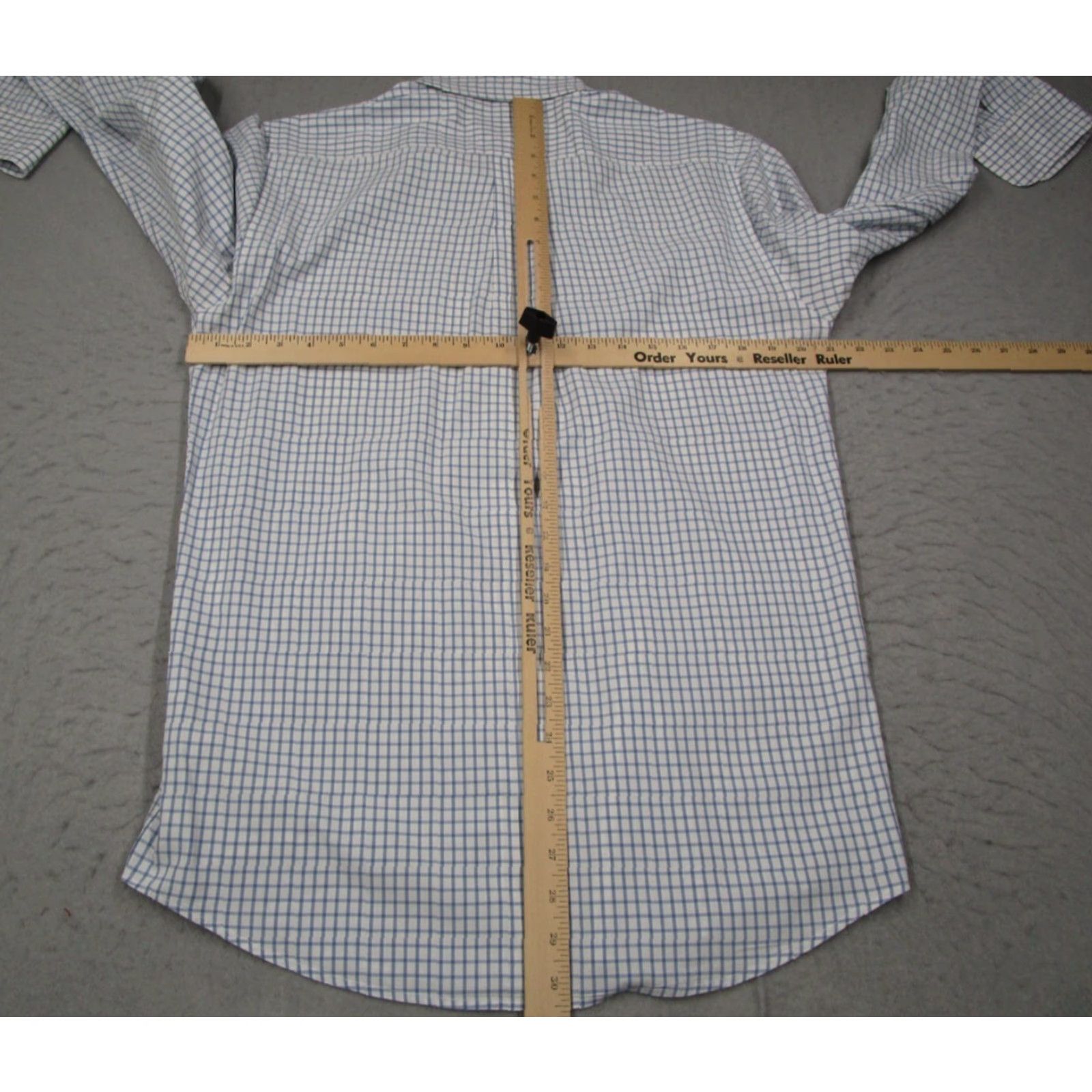johnnie-O VINTAGE? No — Johnnie-O Button-Up Shirt Mens Medium Blue Check 100% Pima Cotton Long Sleeve Casual Workwear Classic Button-Front Modern Fit Mens Size US M / EU 48-50 / 2 - 5 Thumbnail