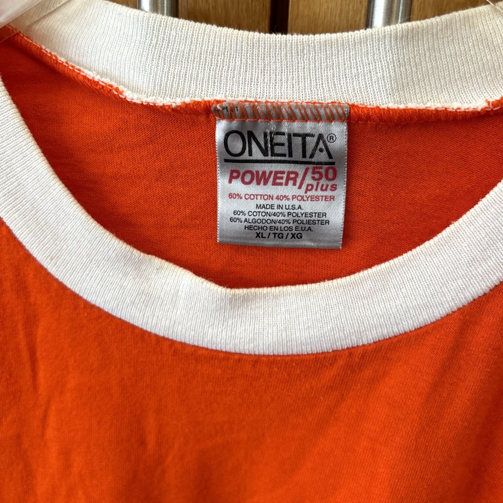 Vintage VINTAGE Oneita Power Tiger Cubs BSA Tee Shirt Men XL Cotton Blend Stretch Shirt 90s Cubs Tiger Cubs BSA Graphic Print Mens XL Orange Size US XL / EU 56 / 4 - 3 Thumbnail