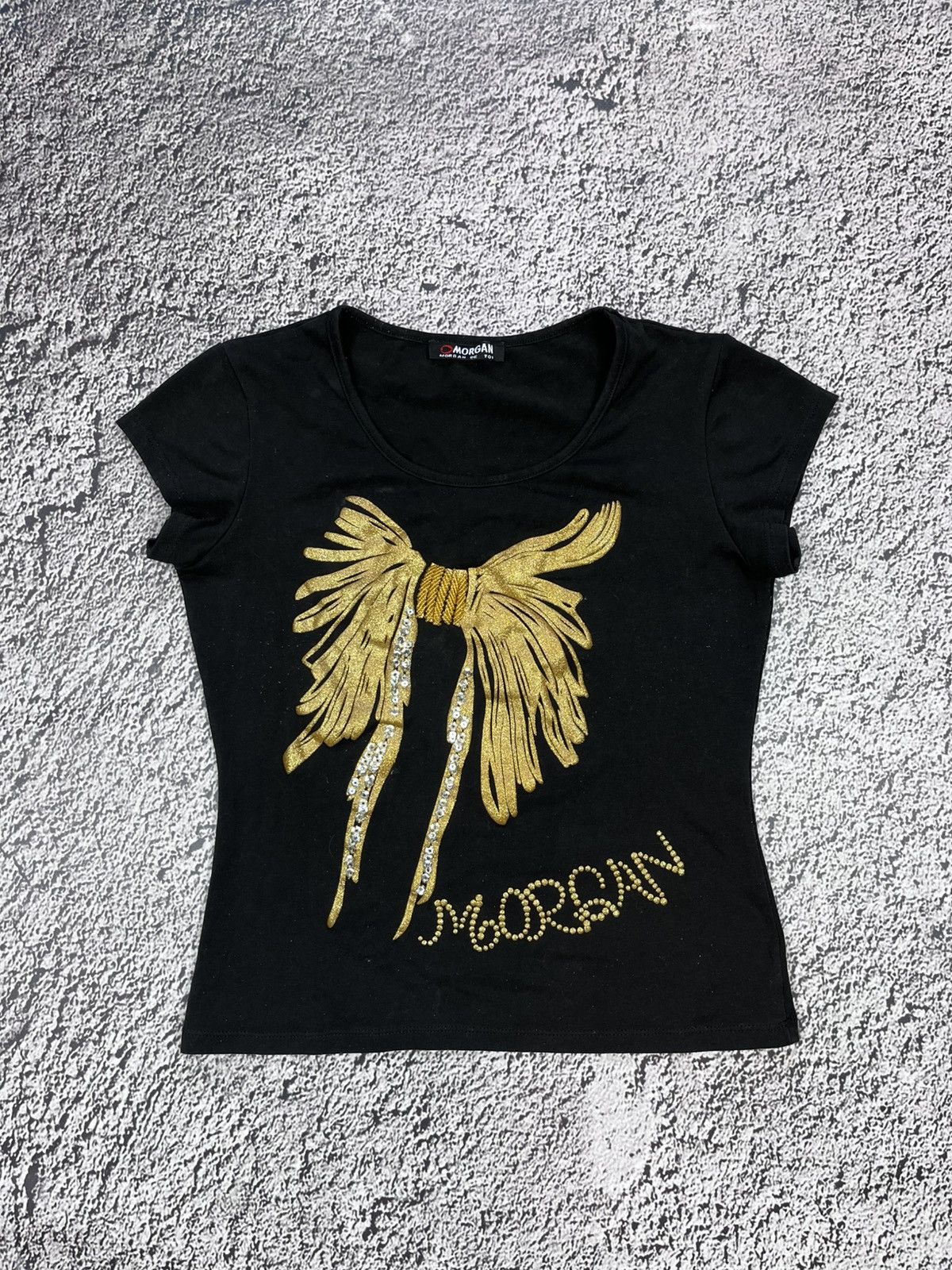 Morgan De Toi Vintage Morgan de Toi glamour logo tee top size M Size S / US 4 / IT 40 - 1 Thumbnail