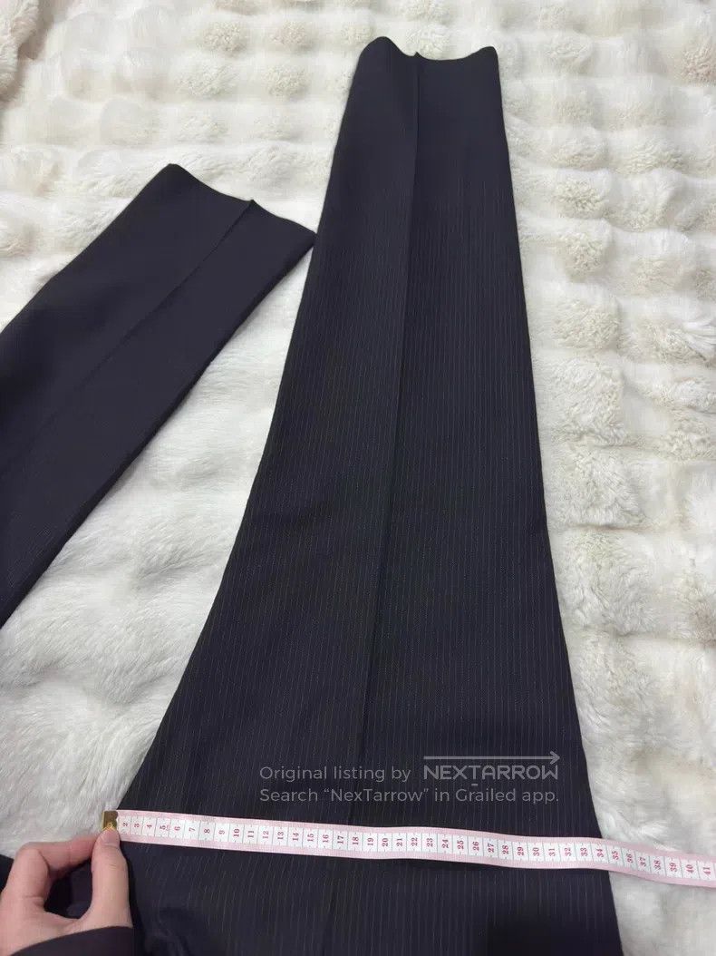 Saint Laurent Paris Saint Laurent Paris Ultra Fine Stripe Flannel Trousers Size US 34 / EU 50 - 8 Thumbnail